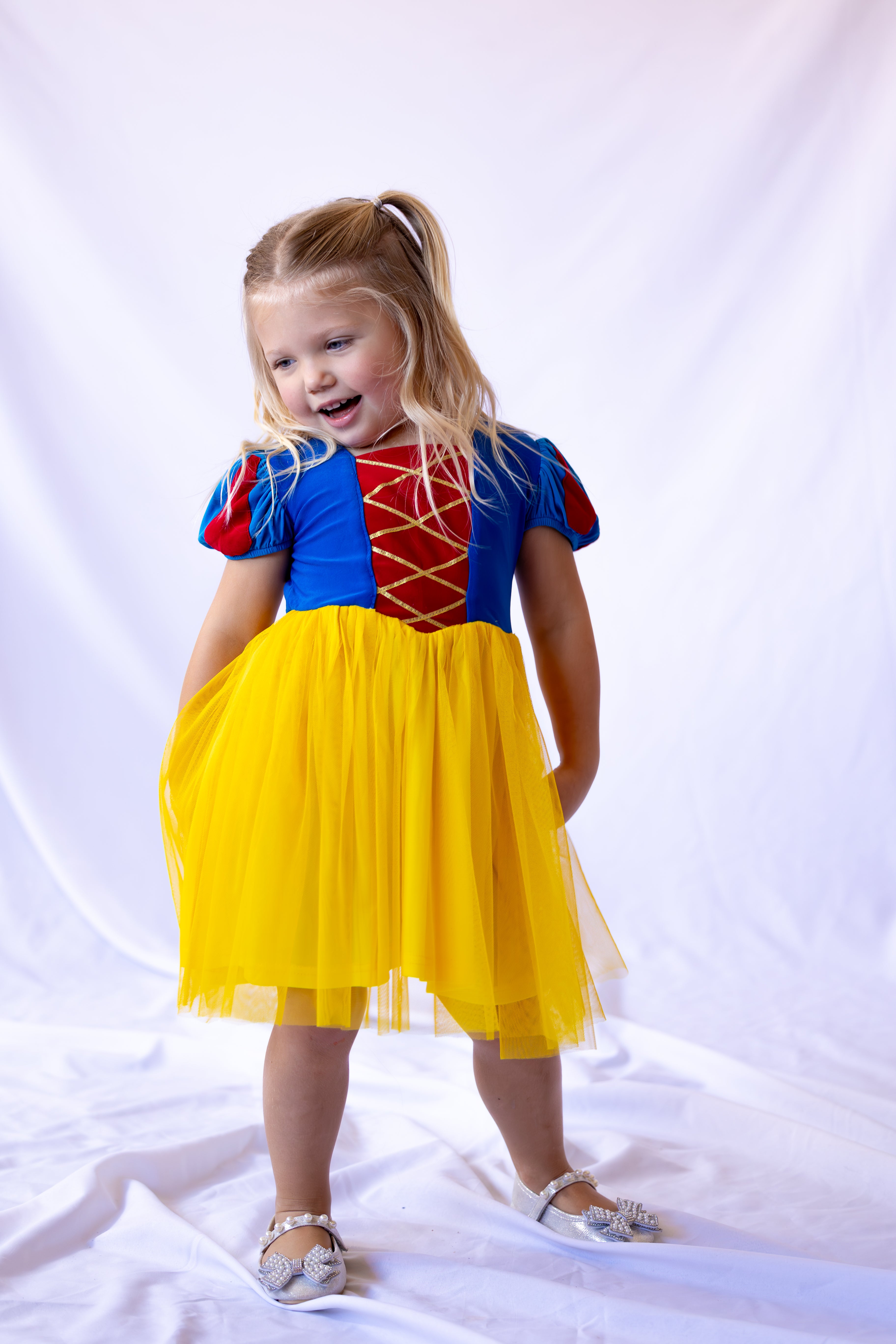 Snow White Inspired Princess Twirl Dress