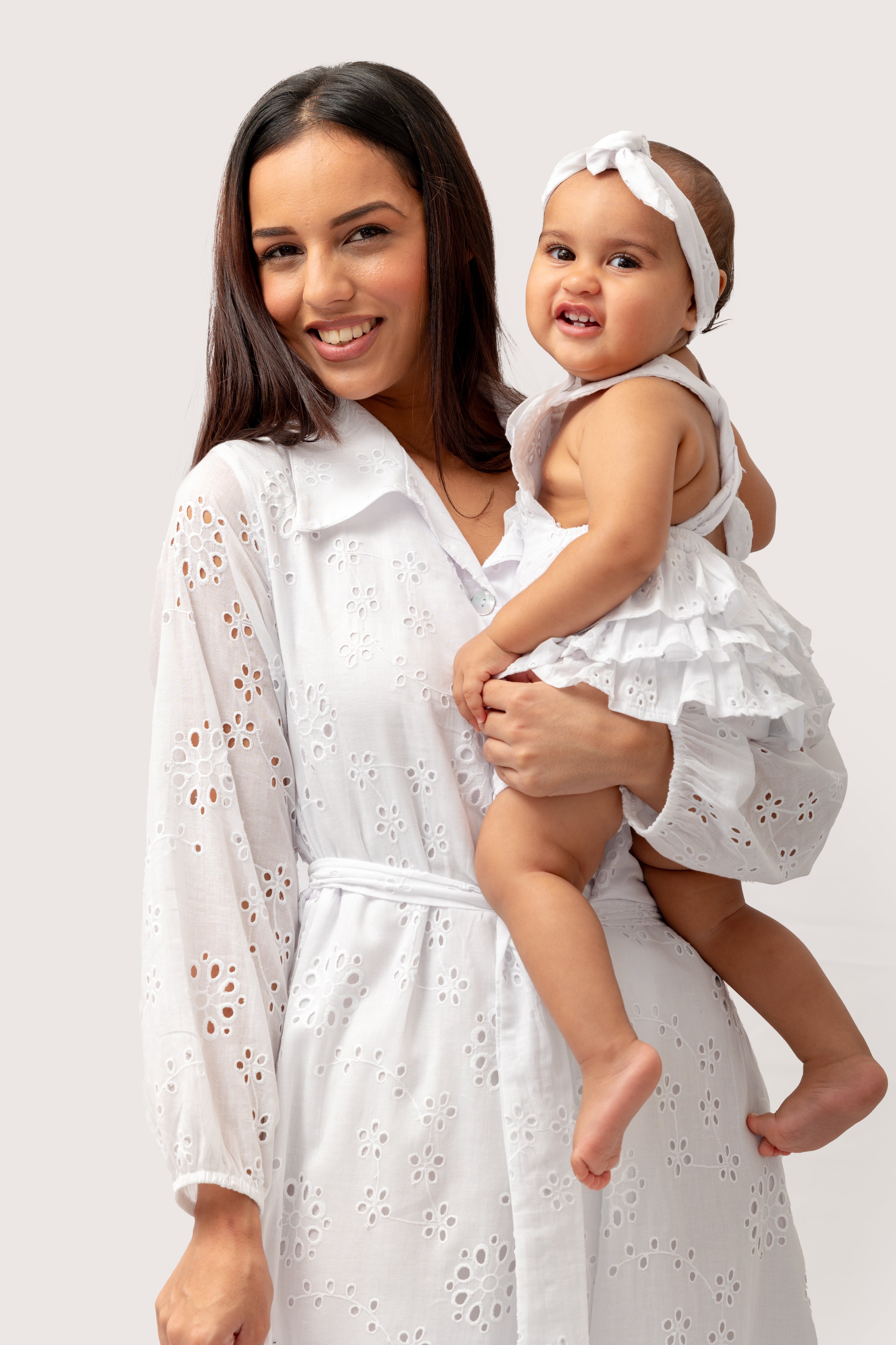 White Anglaise Frill Romper