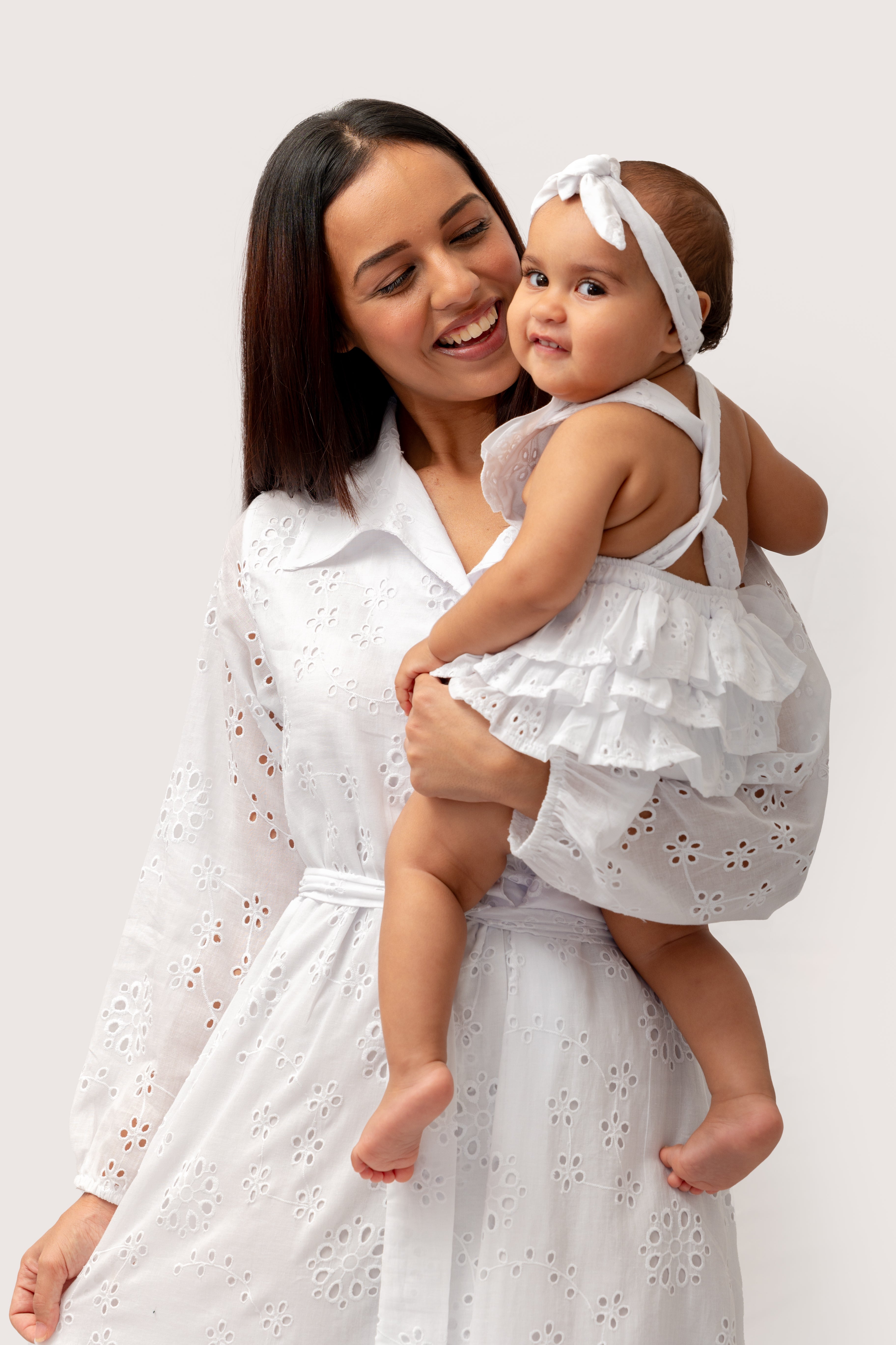 White Anglaise Frill Romper