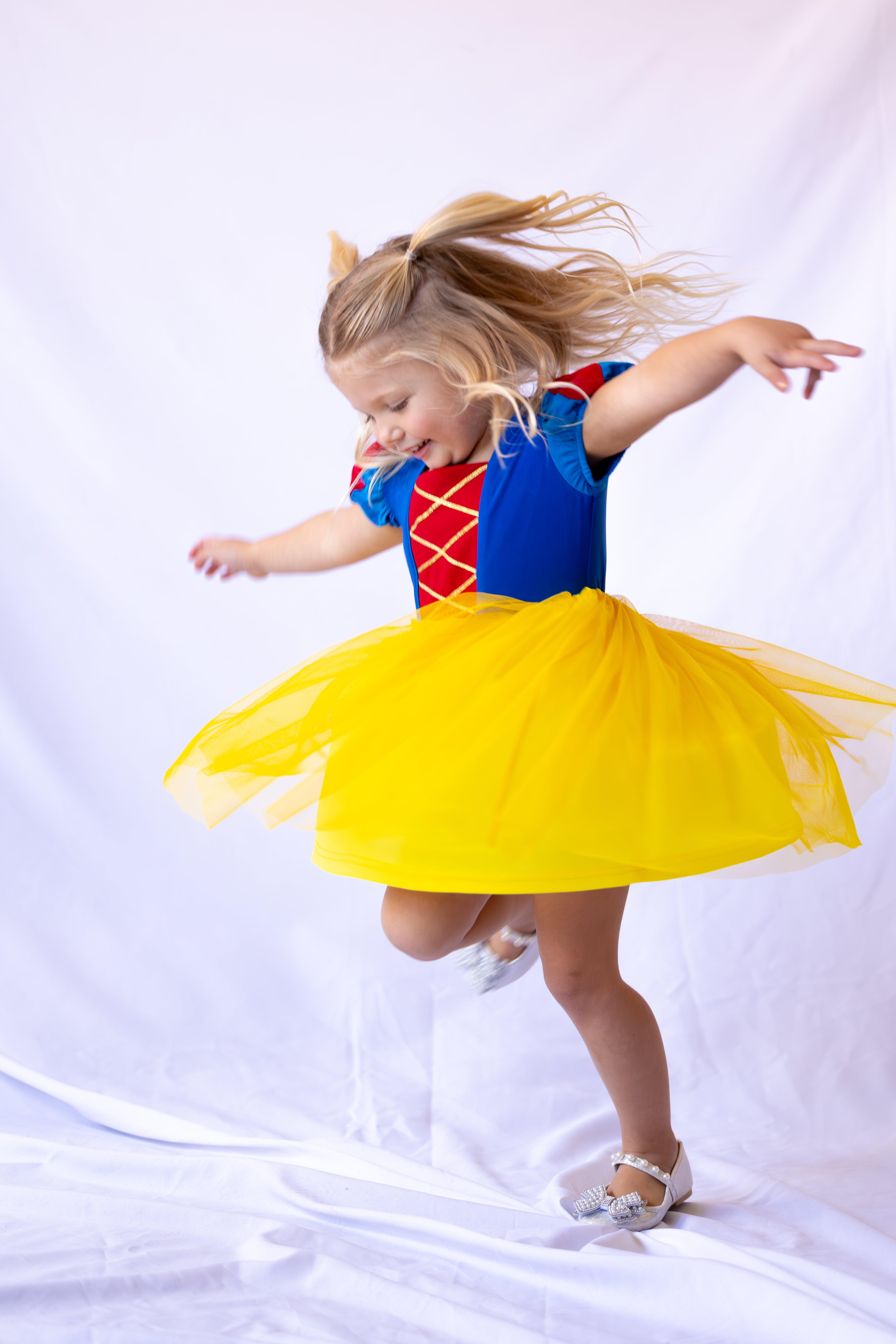 Snow White Inspired Princess Twirl Dress