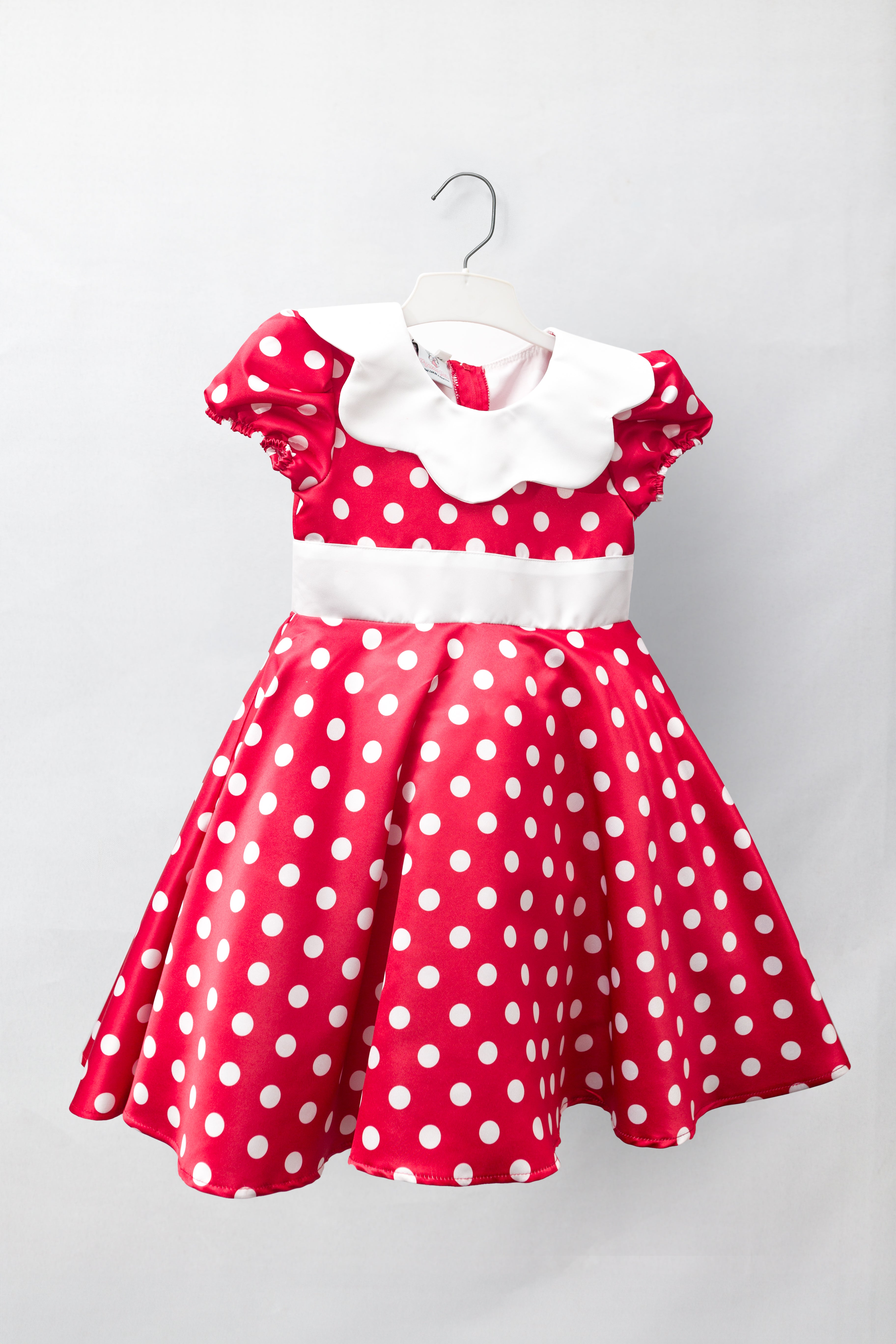 Minnie Mouse Inspired Dress & Headband- Red