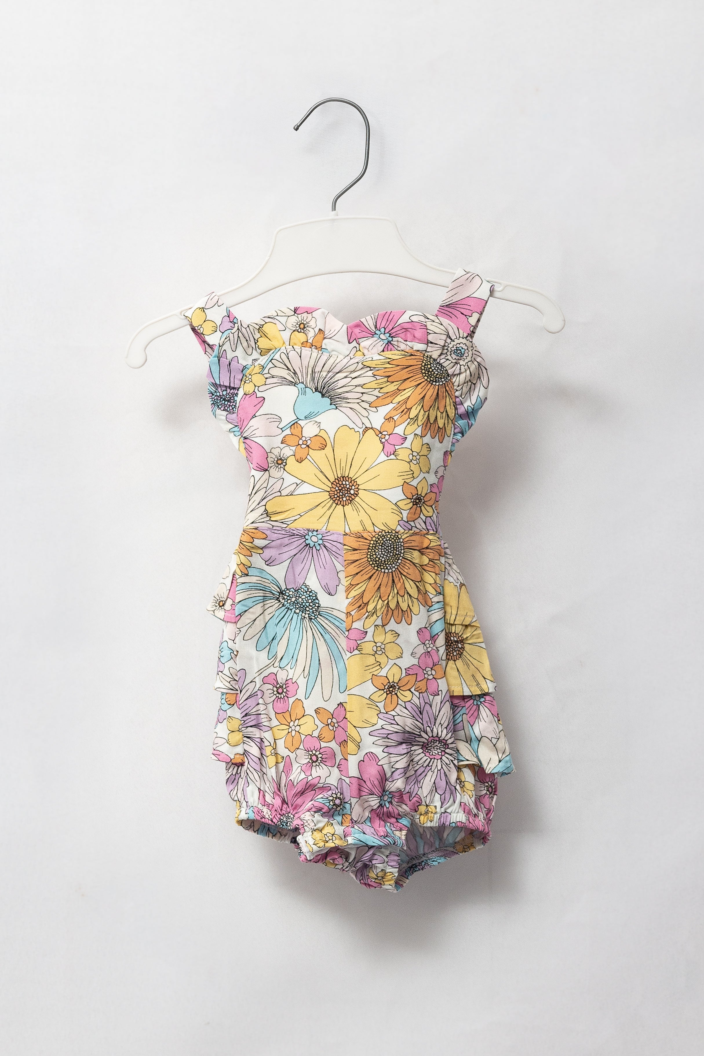 Pastel Floral Frill Romper