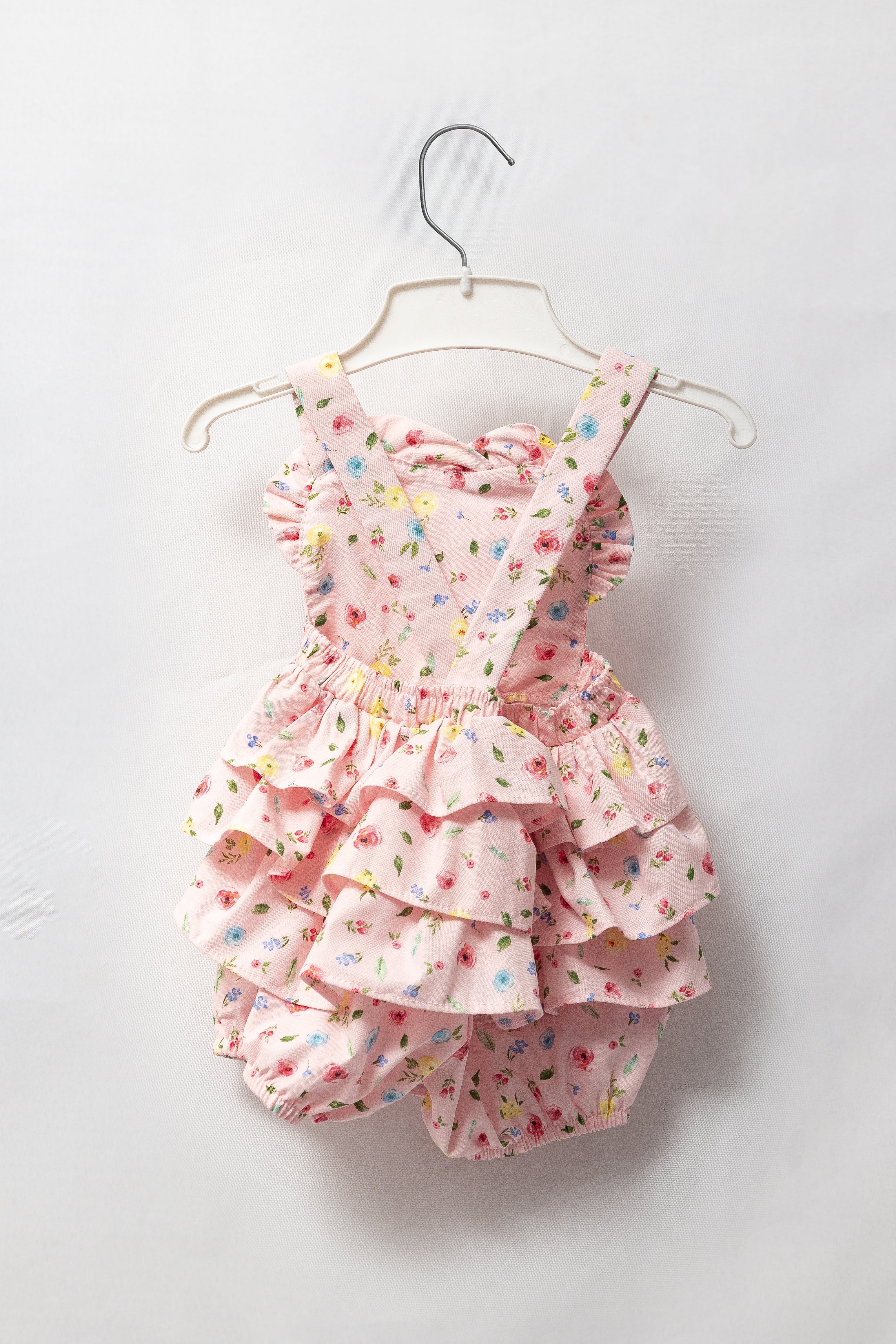 Mini Rose Frill Romper