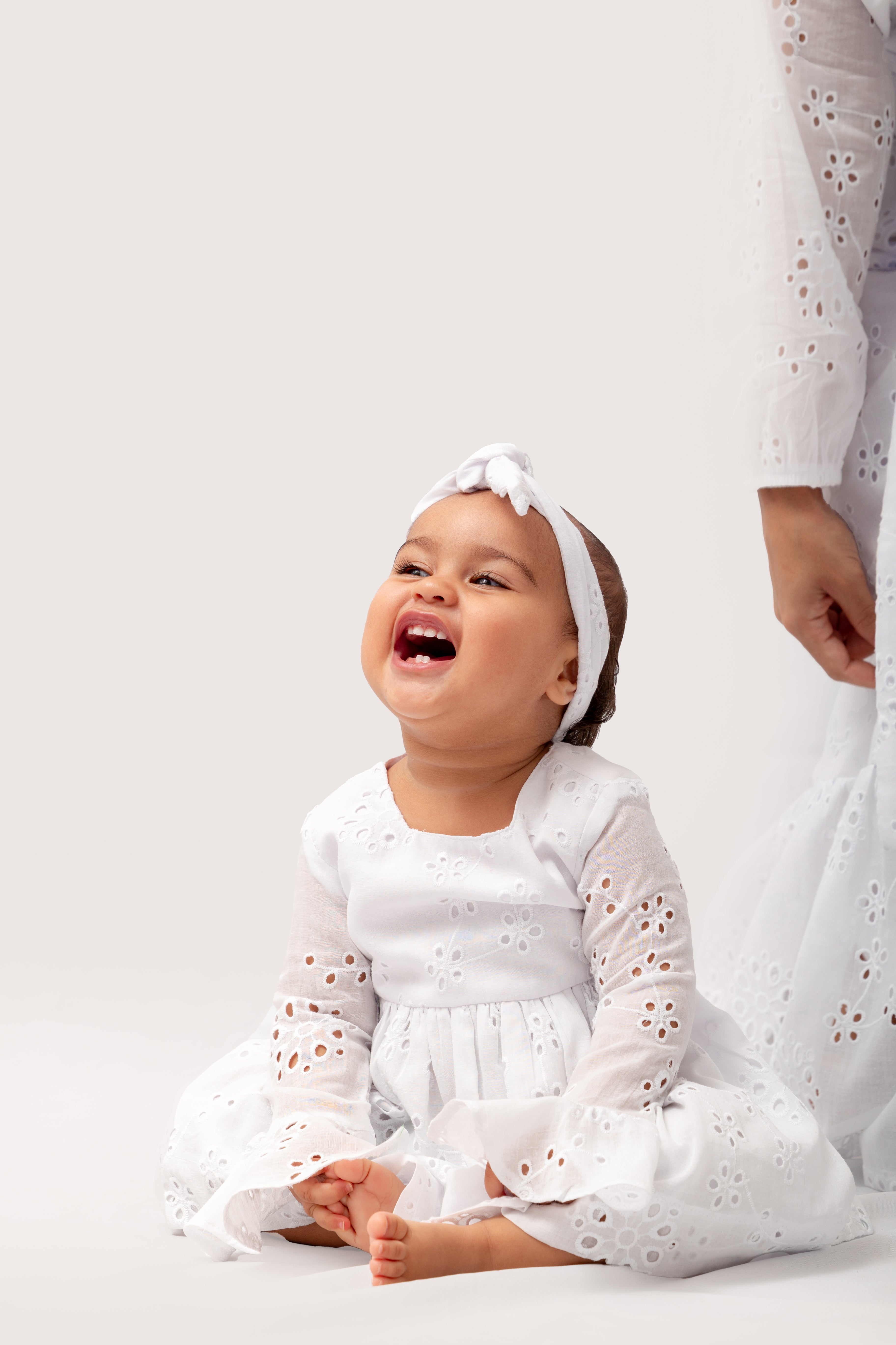 White Anglaise Headband