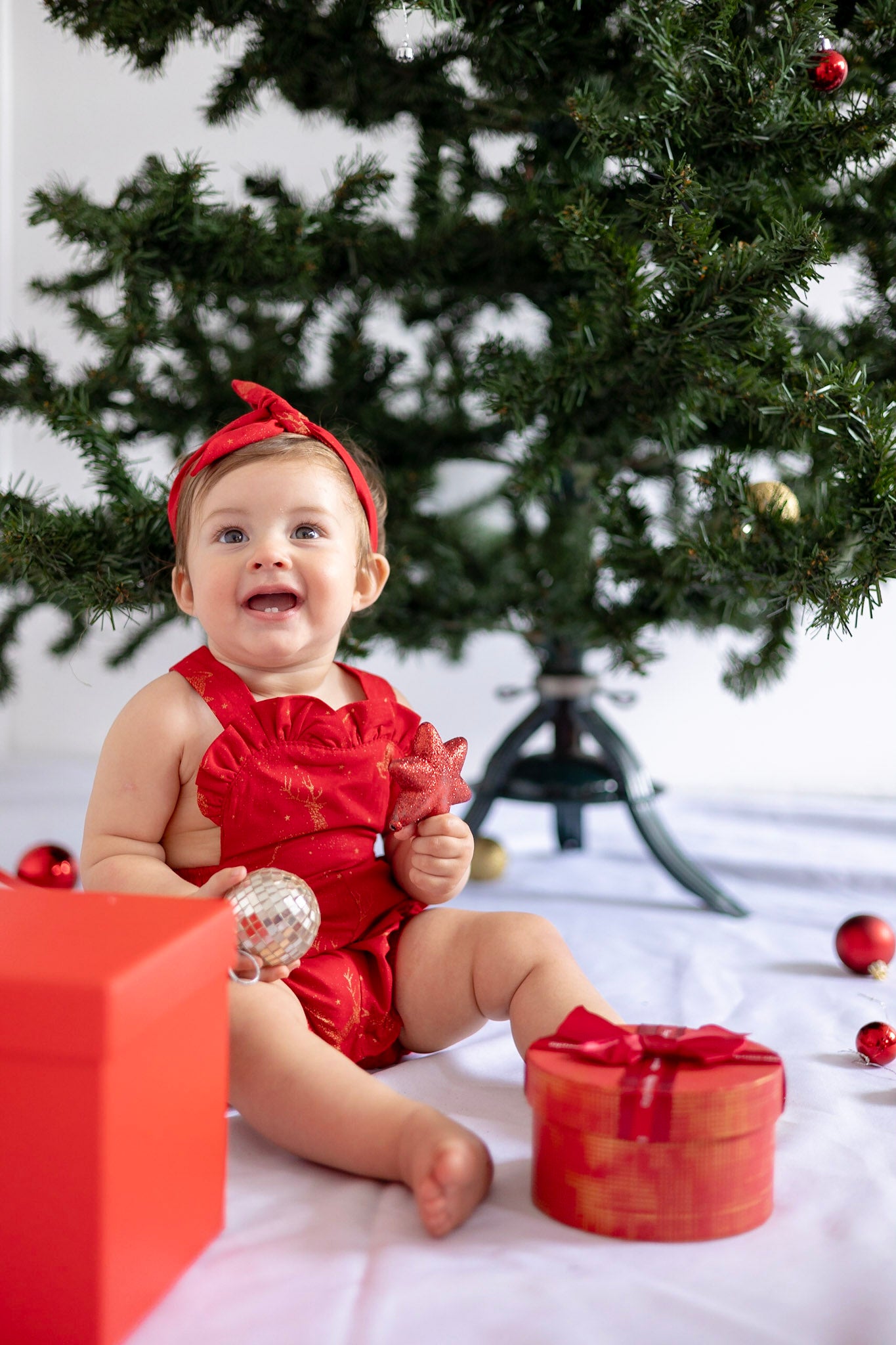 Red Reindeer headband
