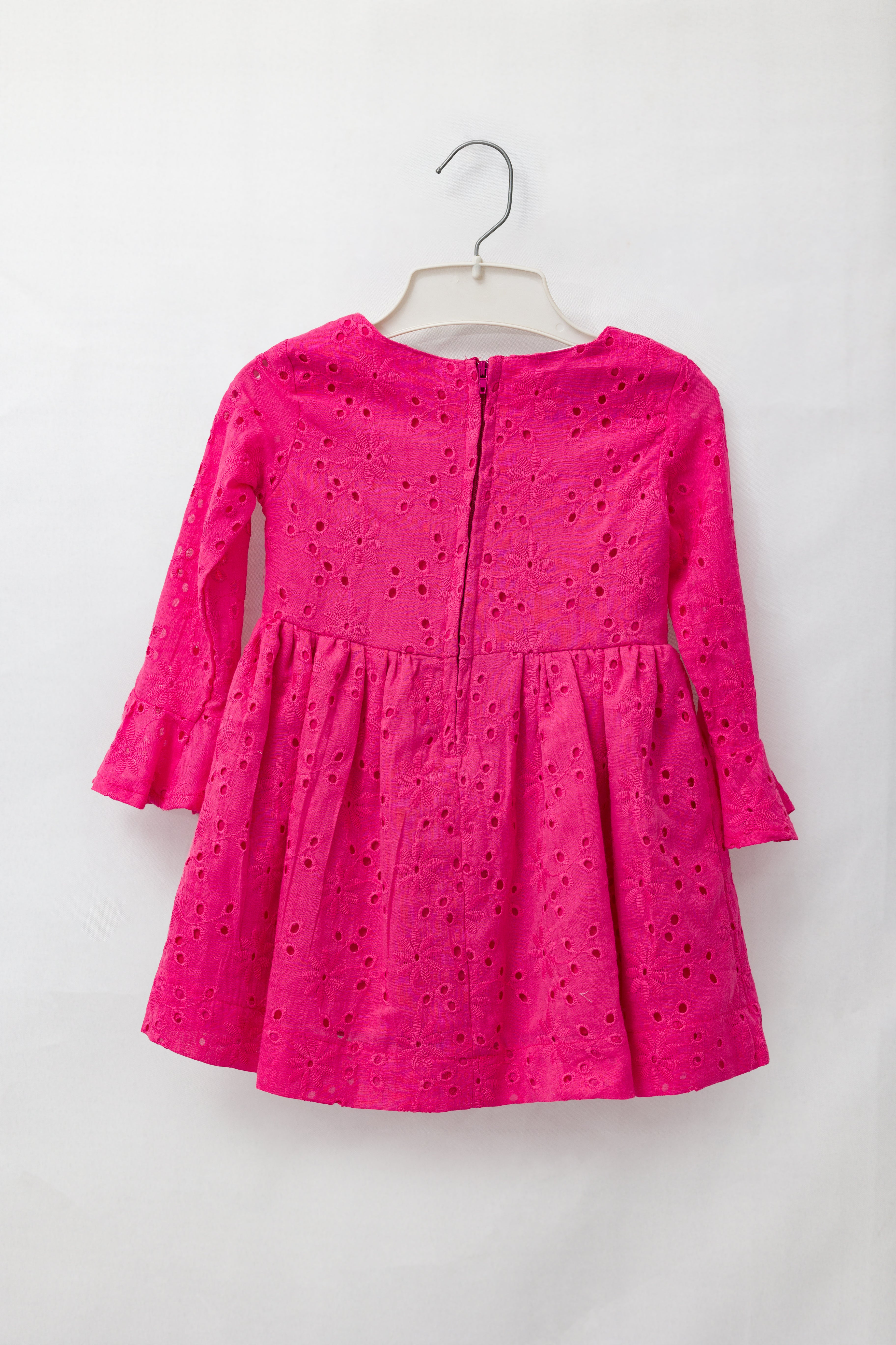 Pink Anglaise Dress (Long sleeve)