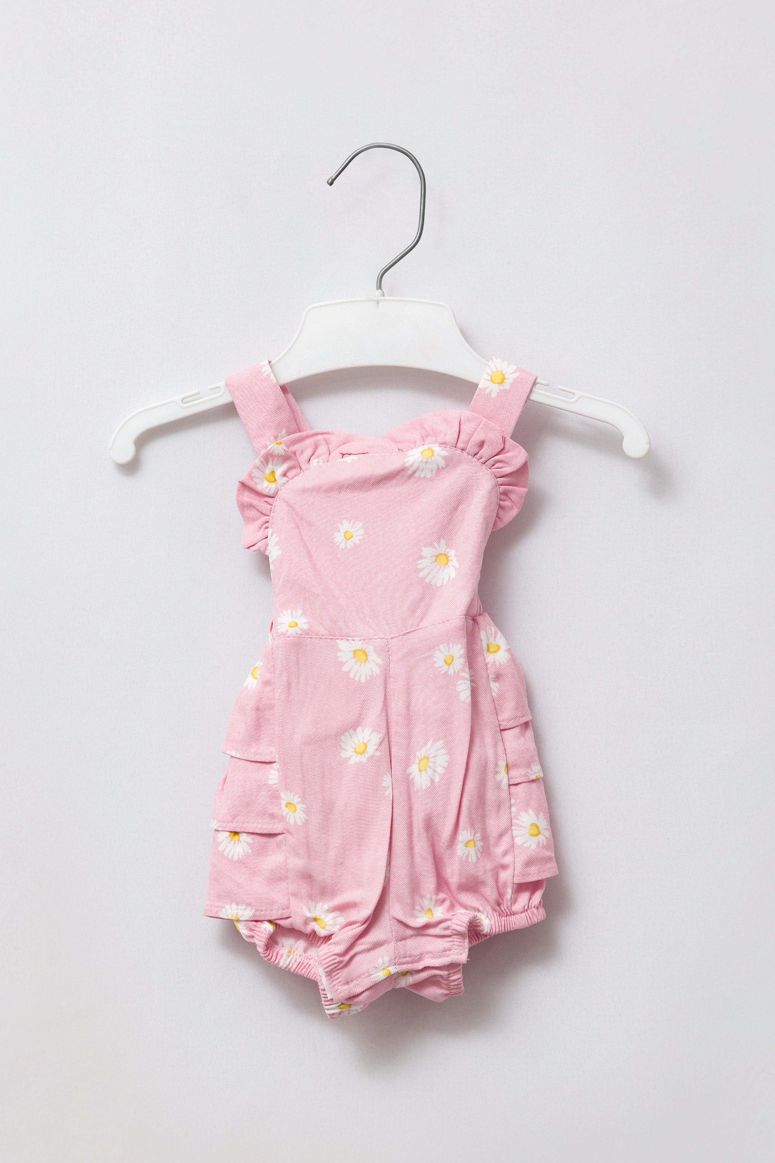 Pink Daisy Frill Romper