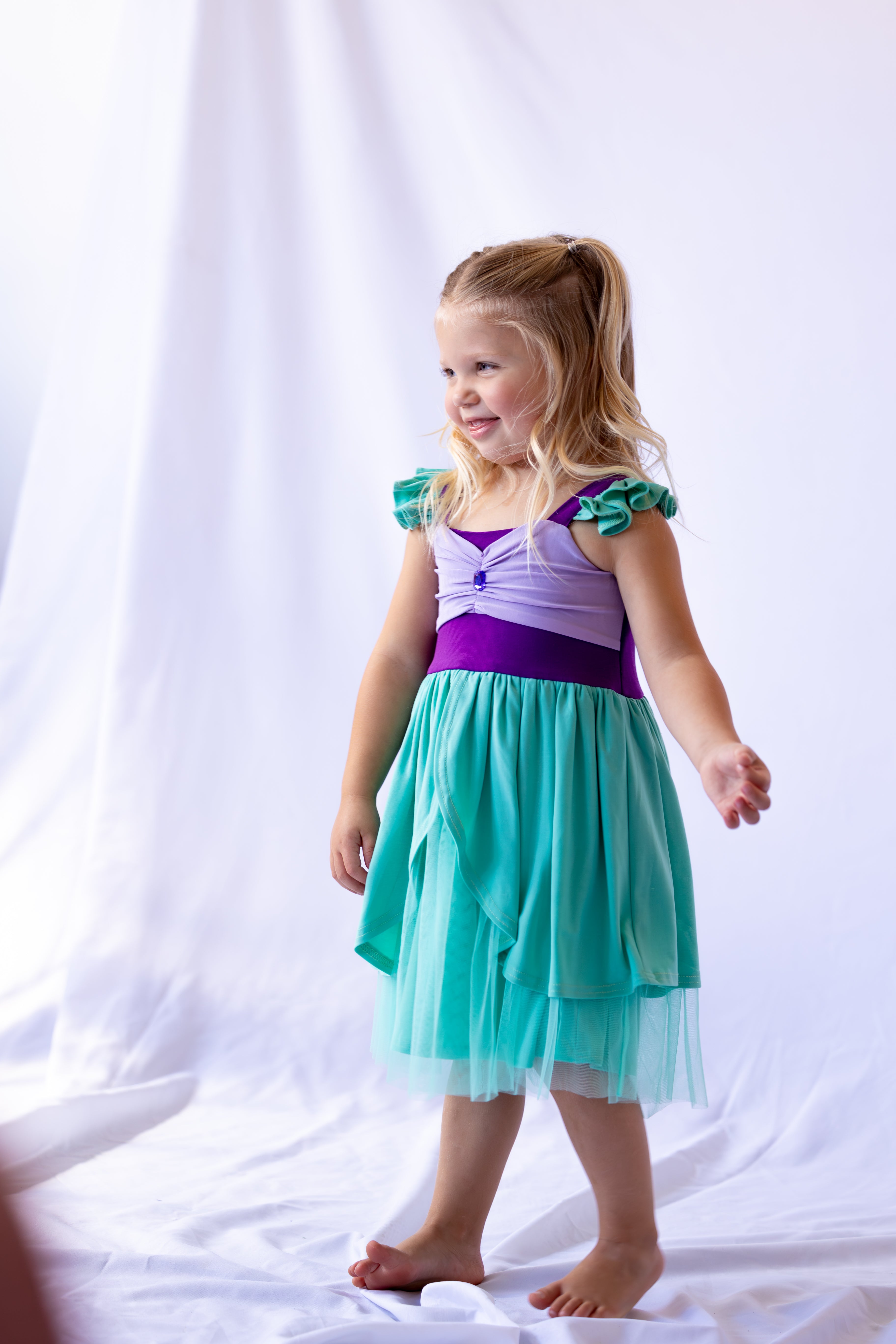 Ariel Inspired Princess Twirl Dress