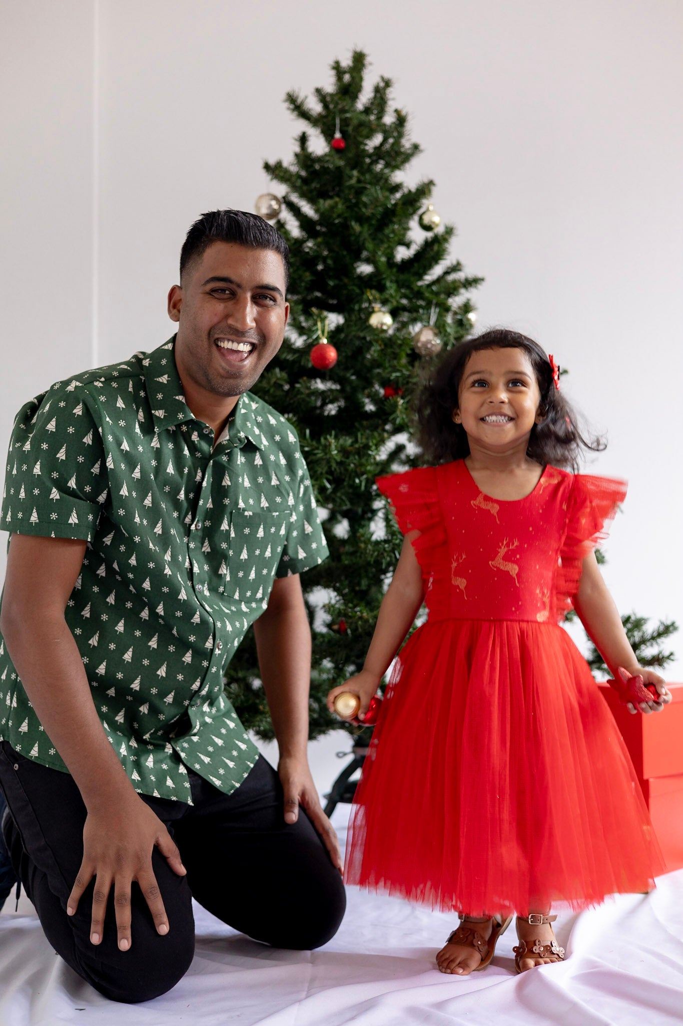 Red Reindeer Tulle Dress