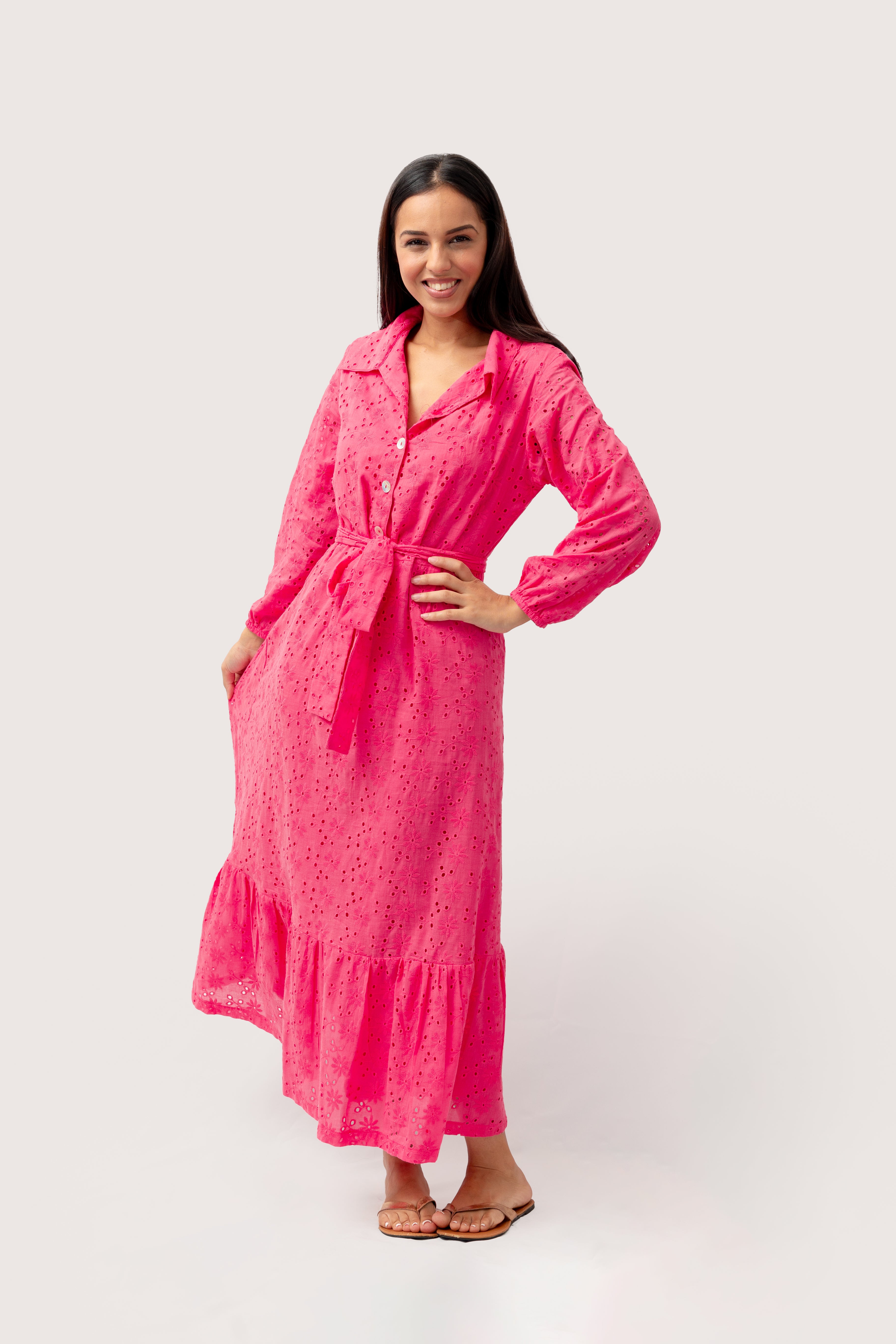 Pink Anglaise Ladies Dress
