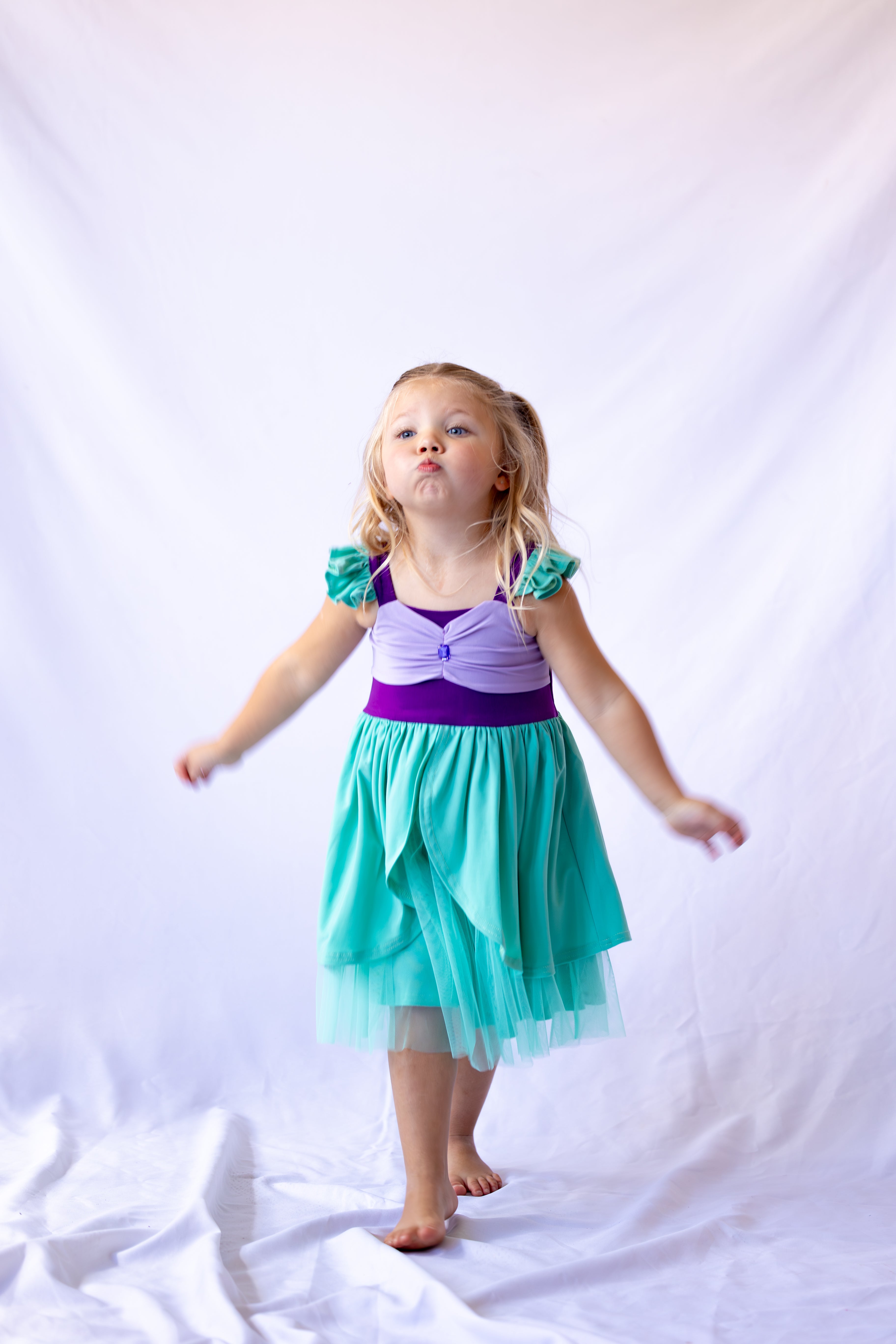 Ariel Inspired Princess Twirl Dress