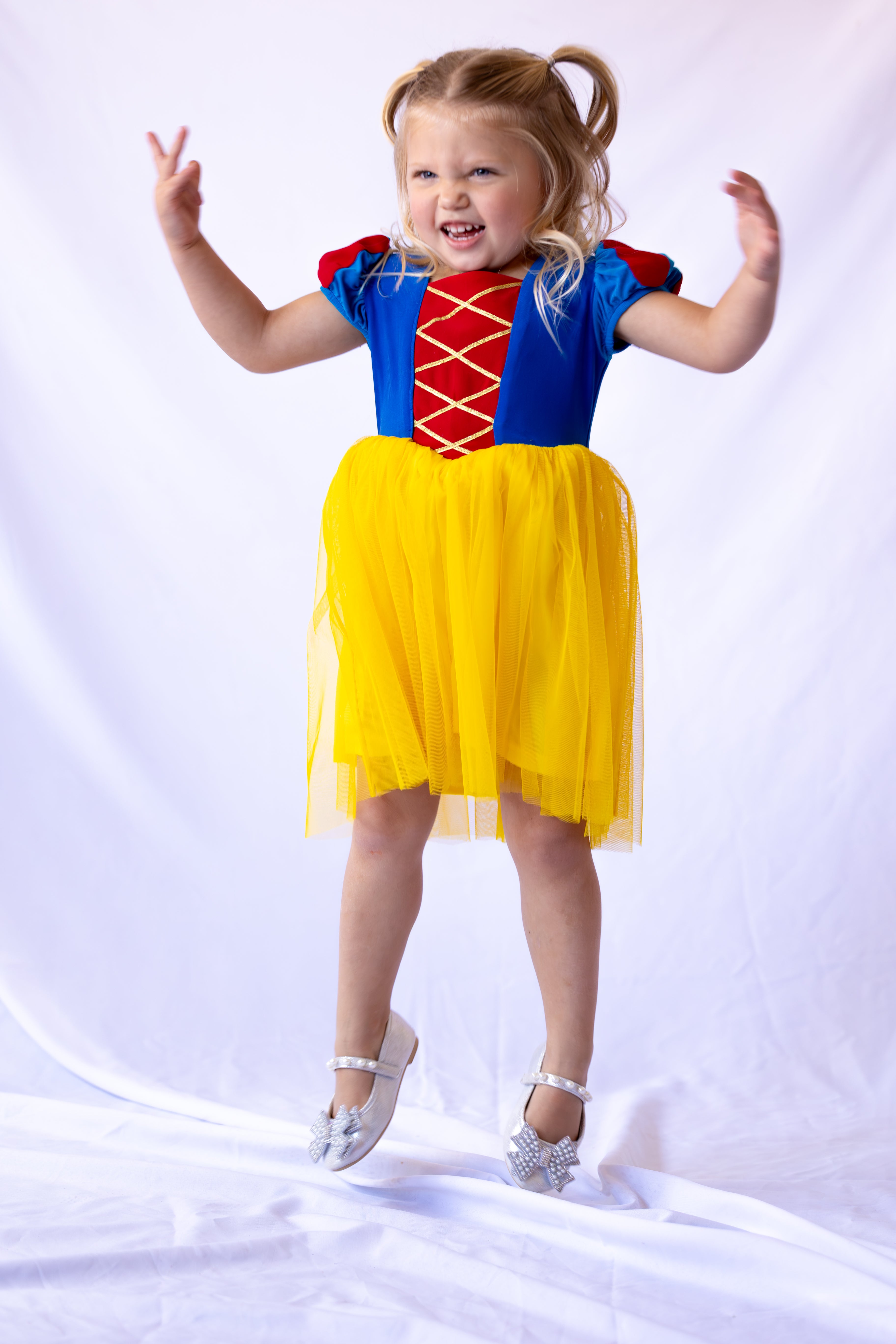 Snow White Inspired Princess Twirl Dress