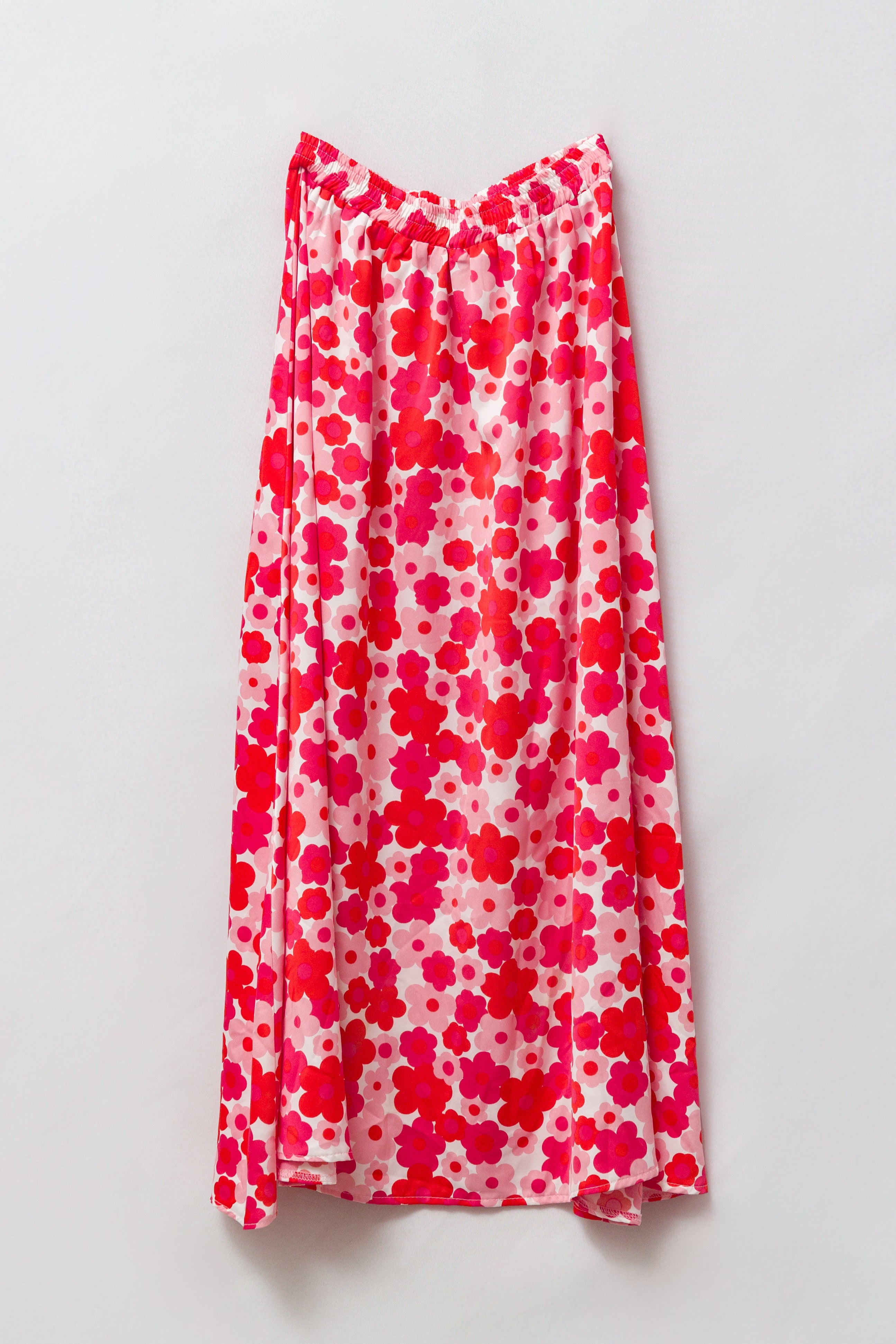 Pink & Red Poppy Skirt
