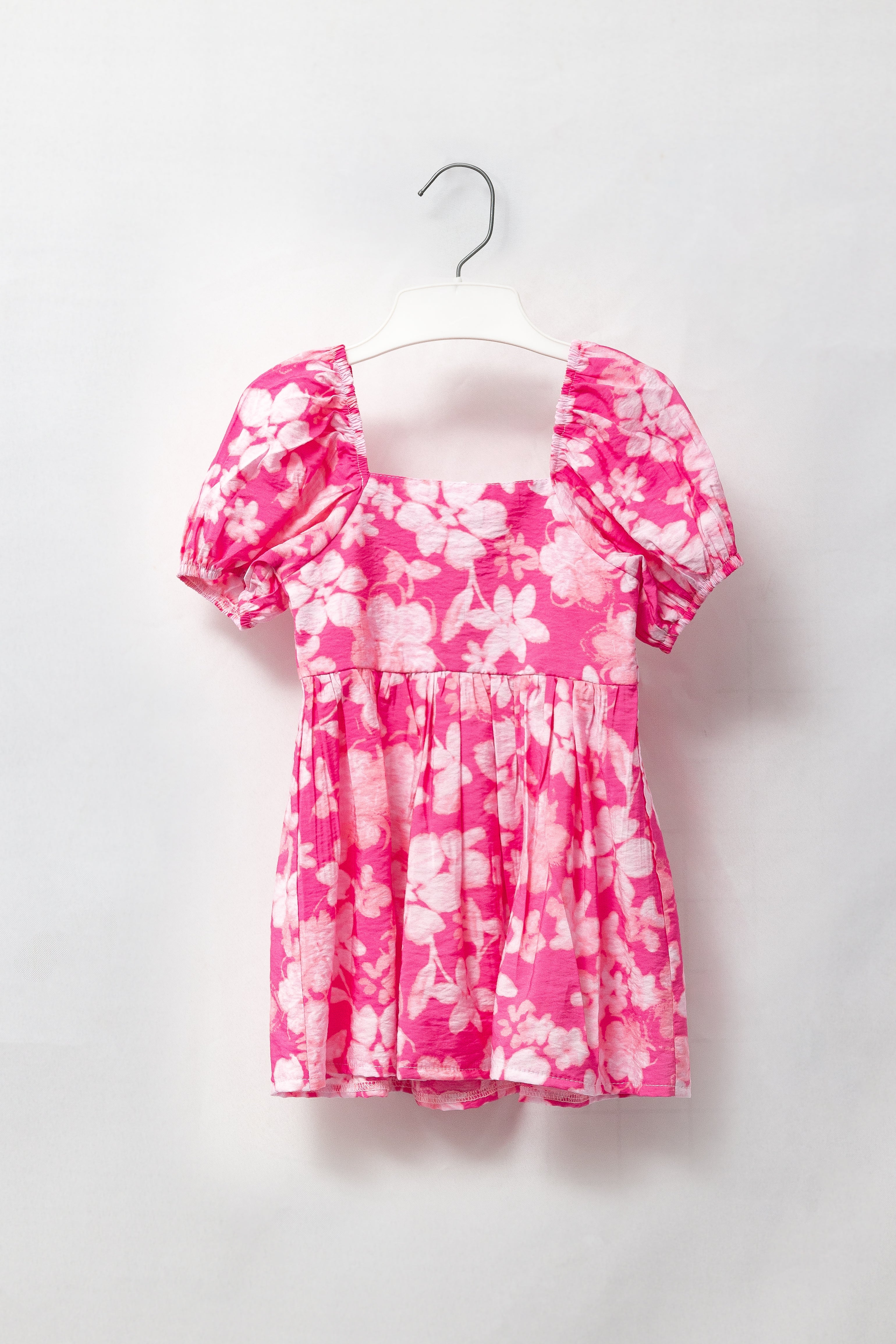 Pink Floral Babydoll Dress