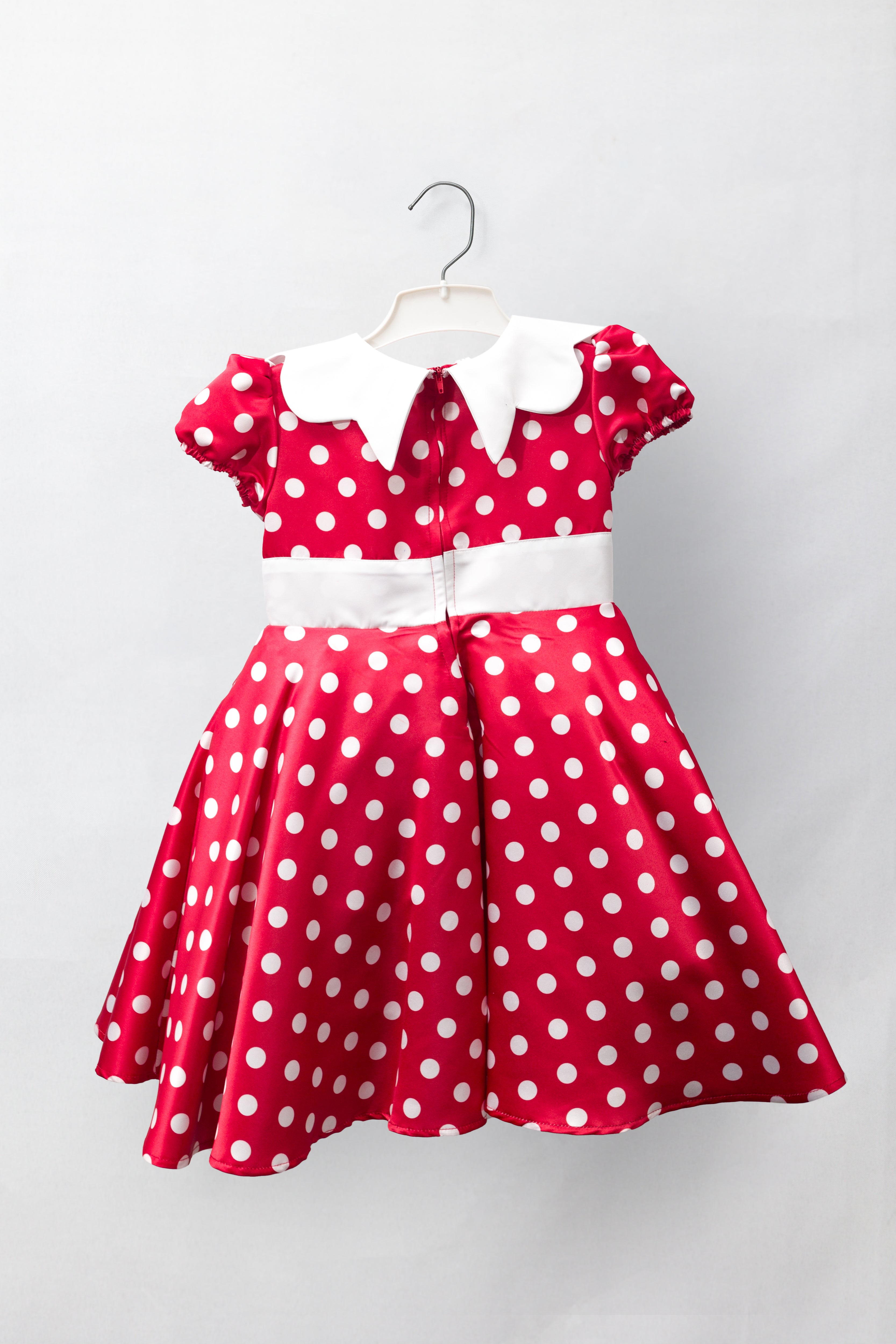 Minnie Mouse Inspired Dress & Headband- Red