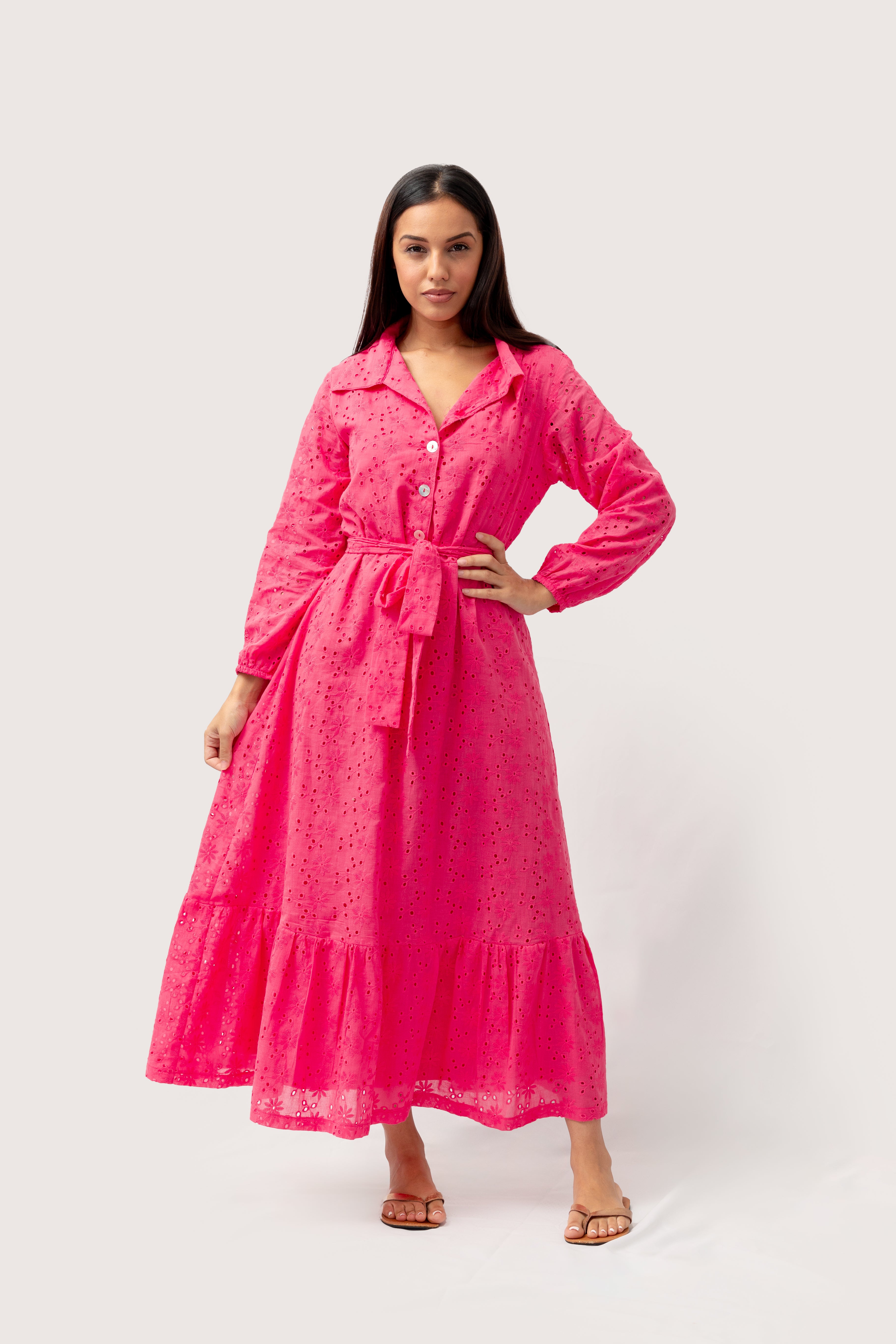 Pink Anglaise Ladies Dress
