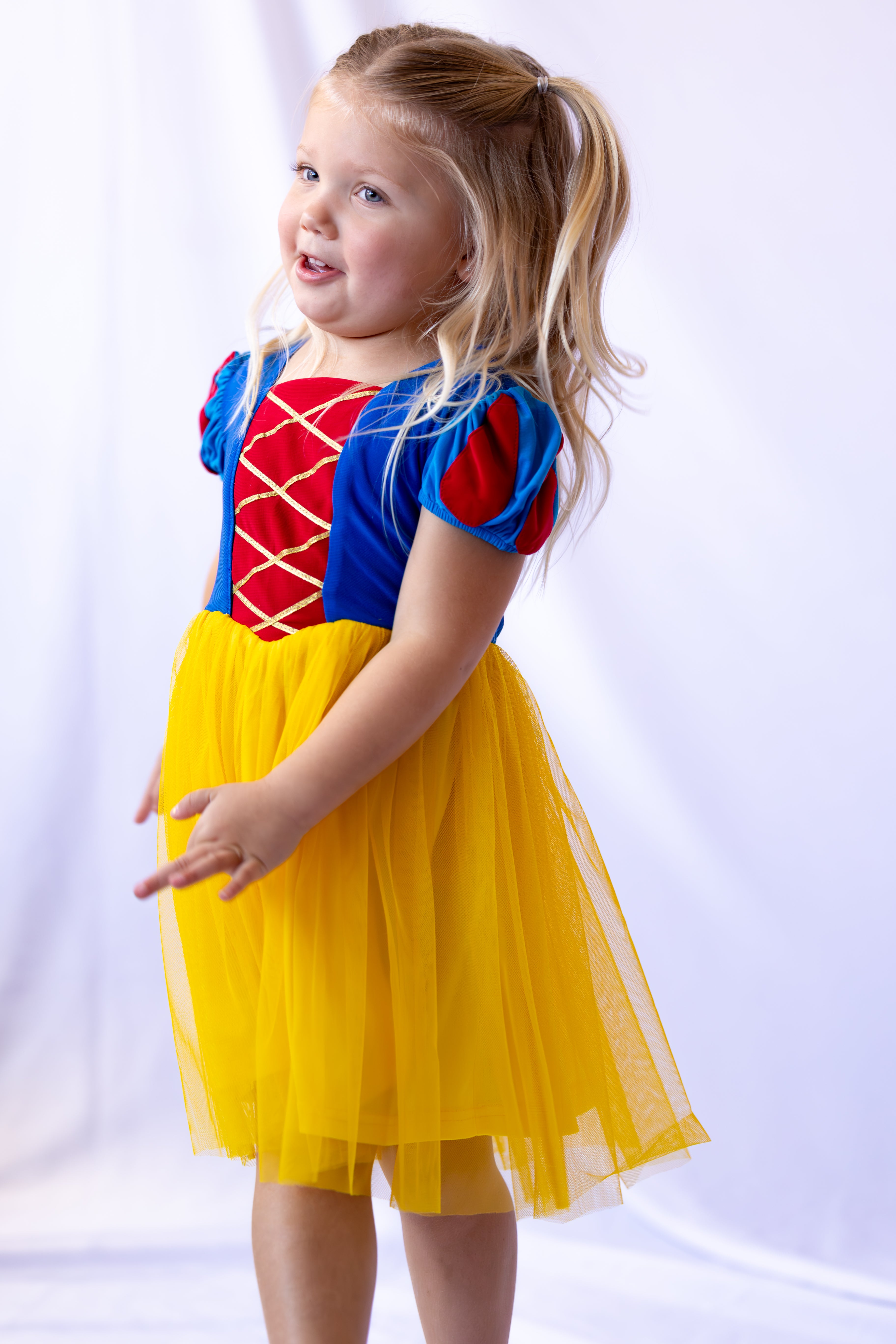 Snow White Inspired Princess Twirl Dress