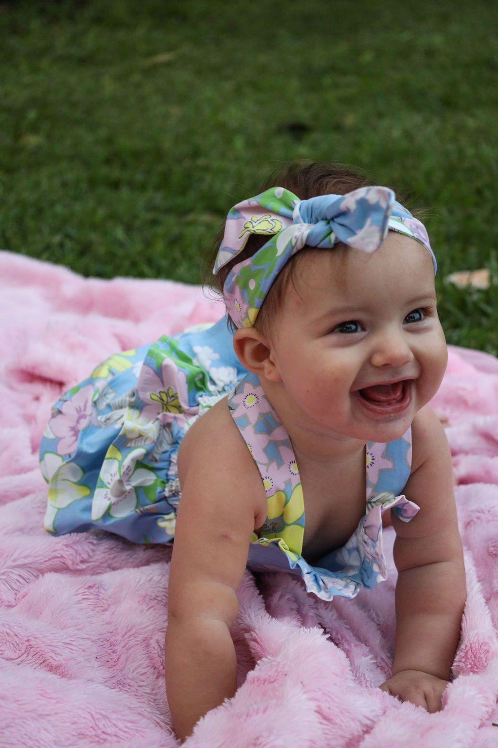 Pastel Floral Frill Romper