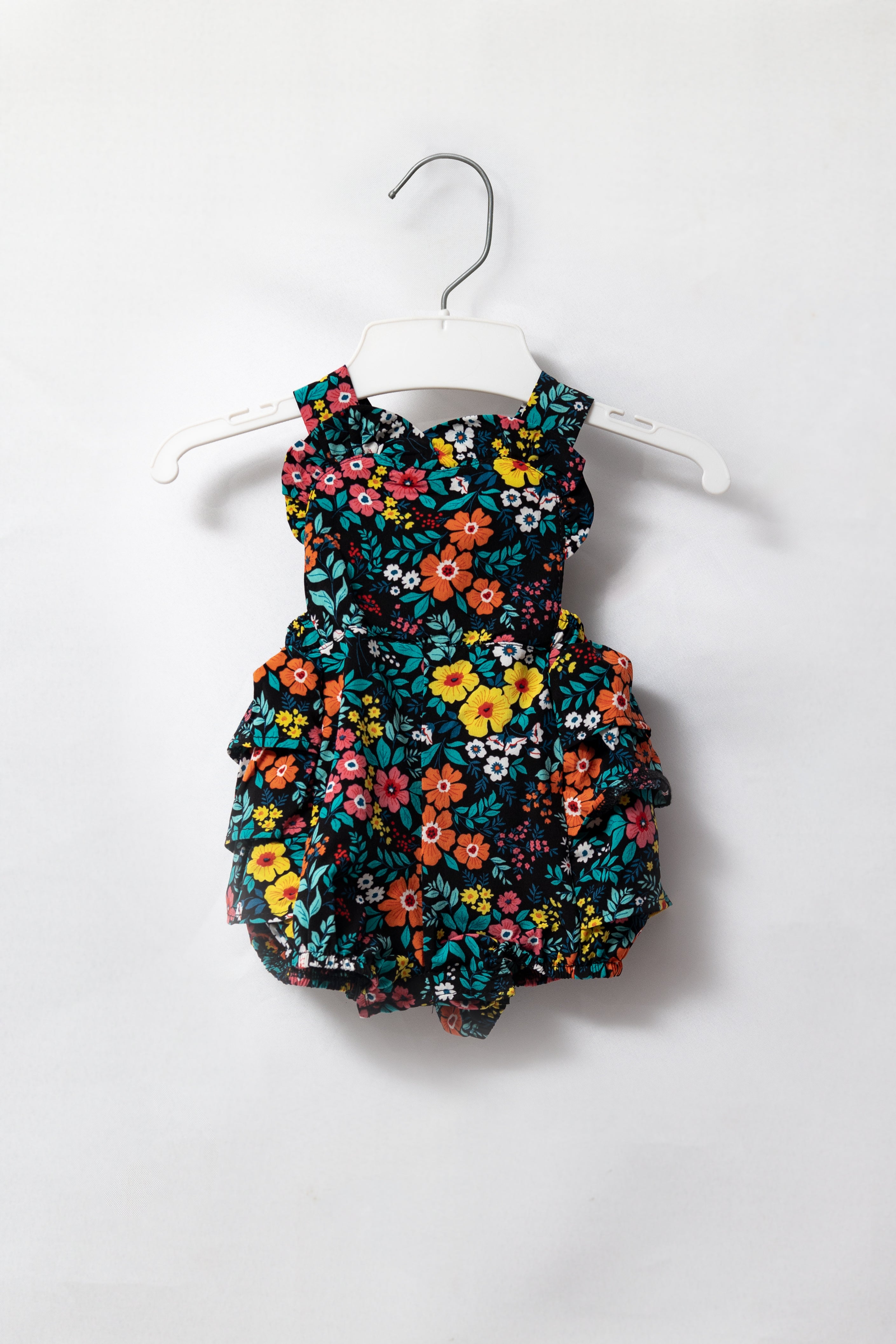 Forest Floral Frill Romper