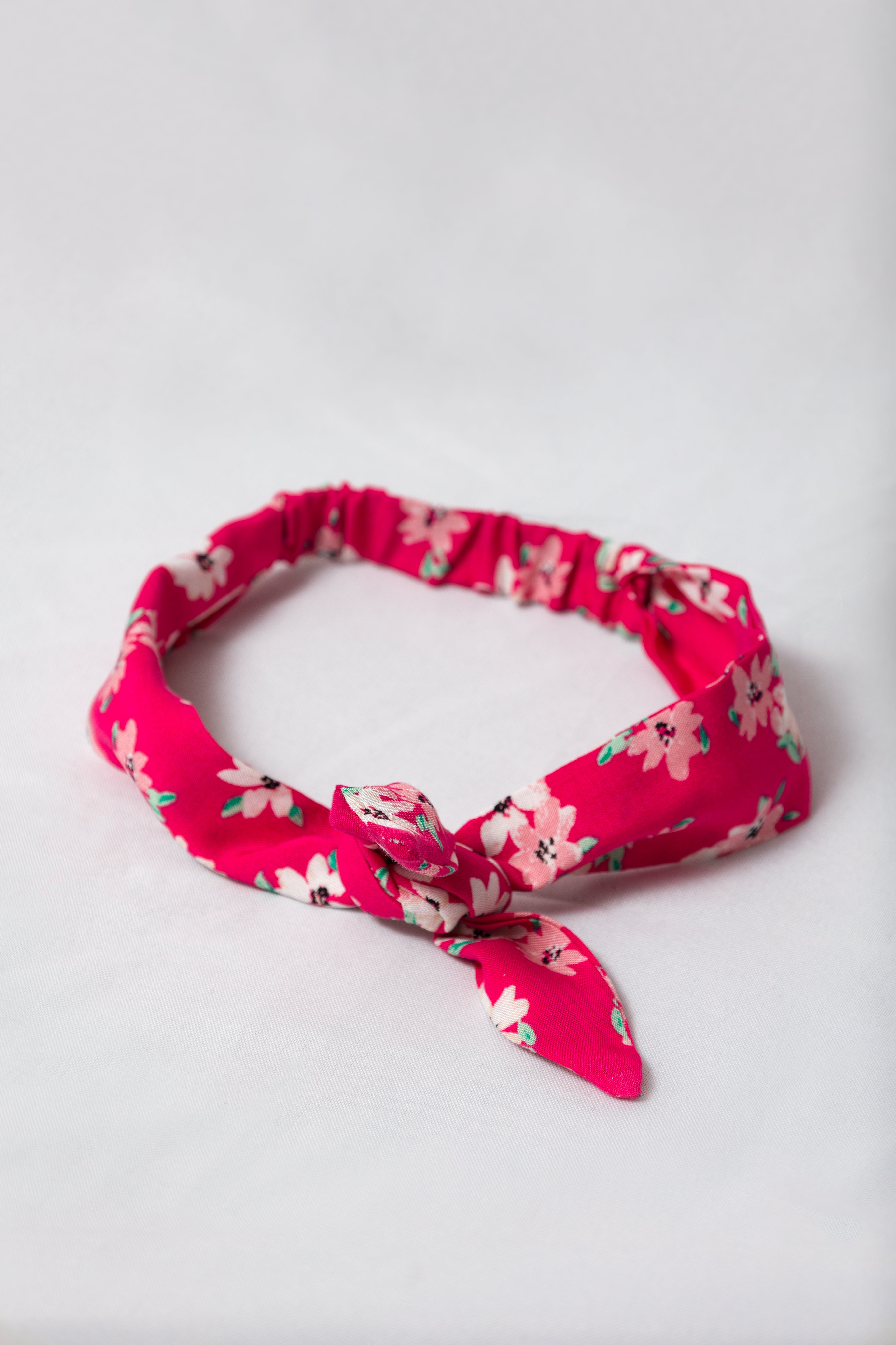 Bright Pink Floral Headband