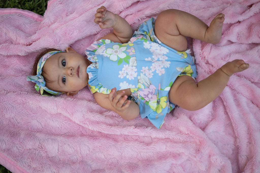 Pastel Floral Frill Romper