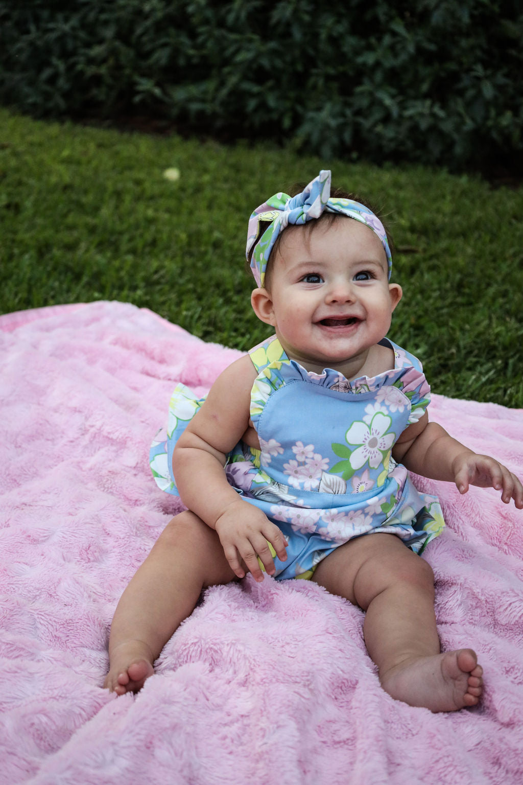 Pastel Floral Frill Romper