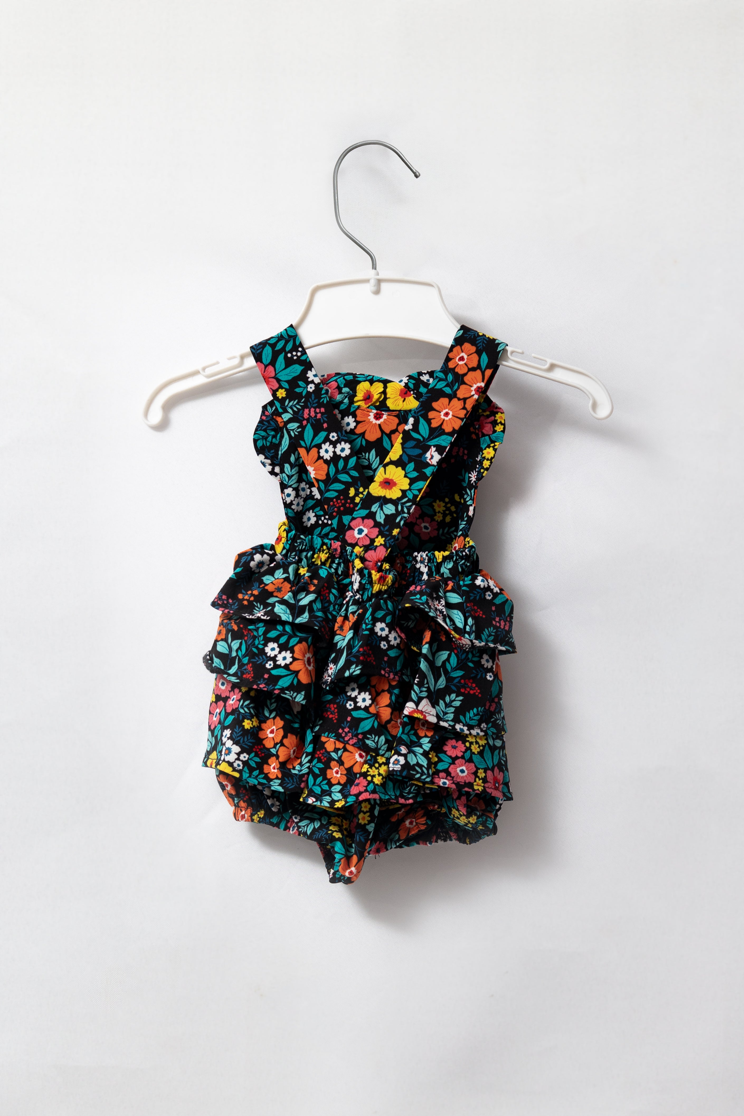 Forest Floral Frill Romper