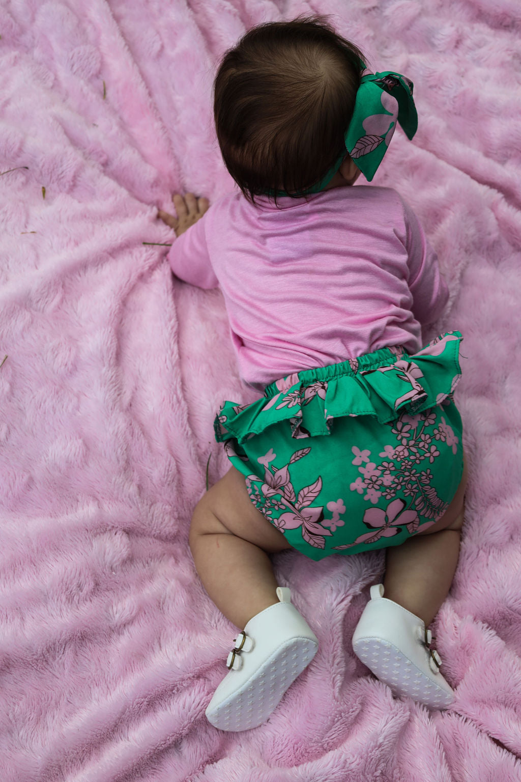 Green & Pink Floral Bloomers