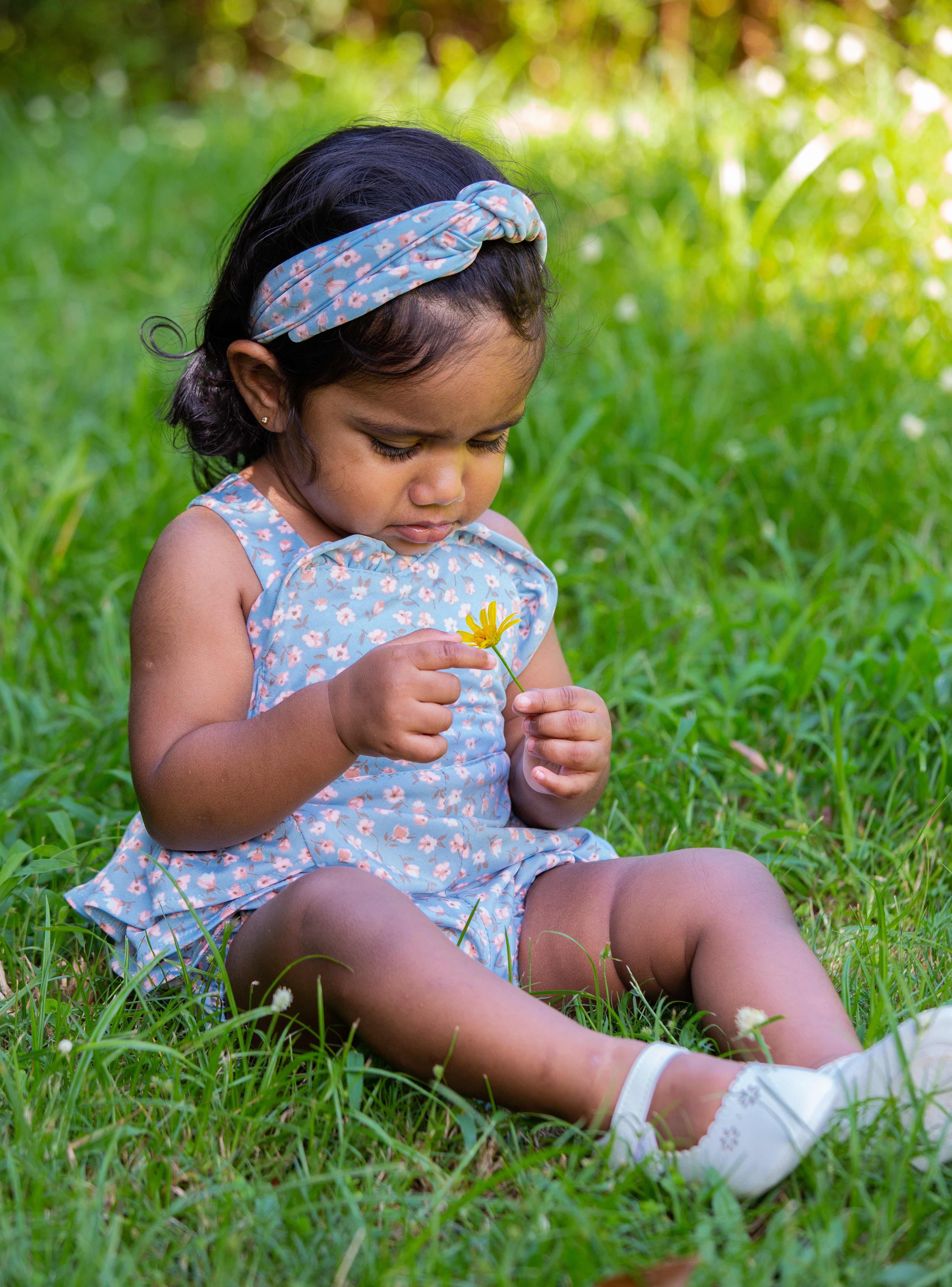 Pastel Blue Floral Headband
