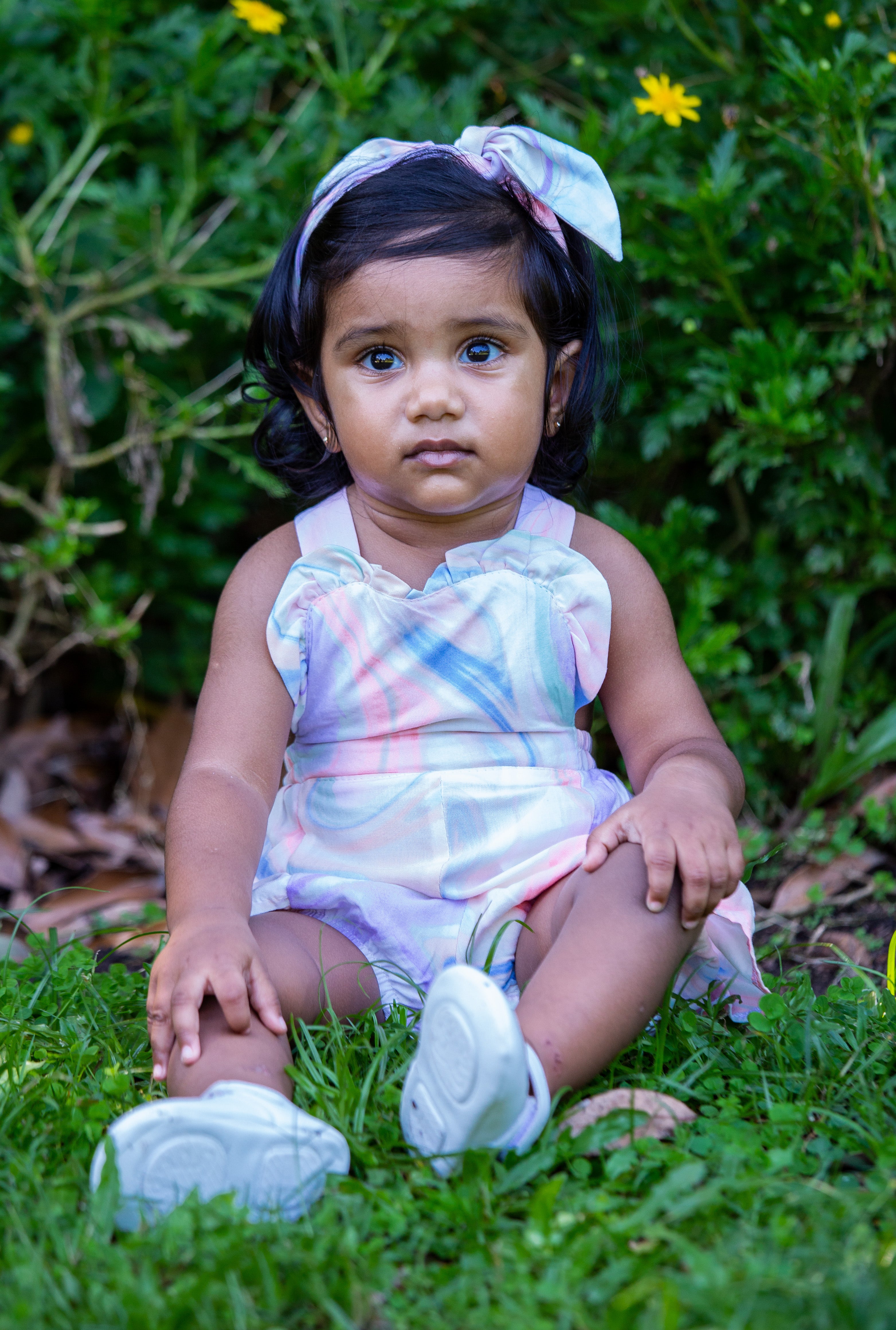 Tie-Dye Frill Romper