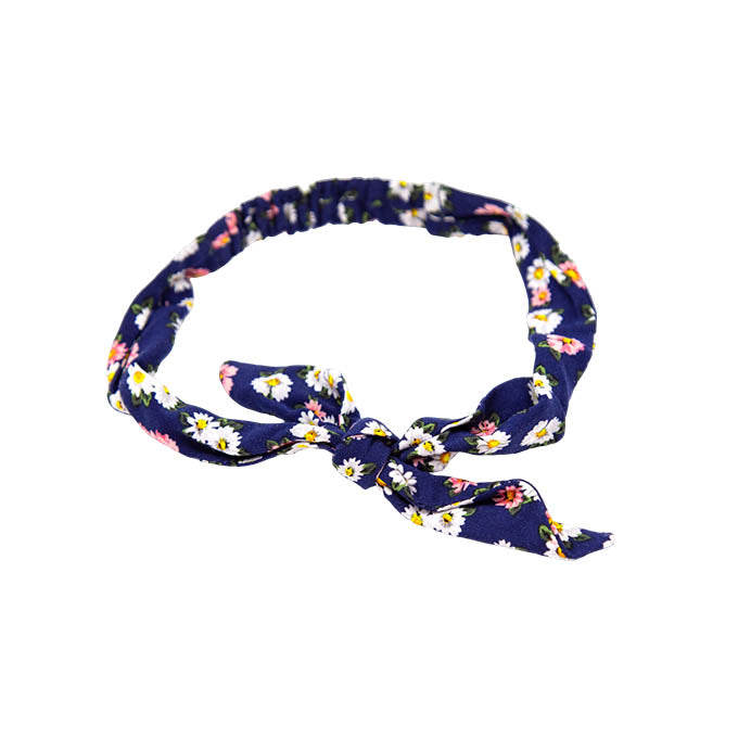 Navy Floral Headband