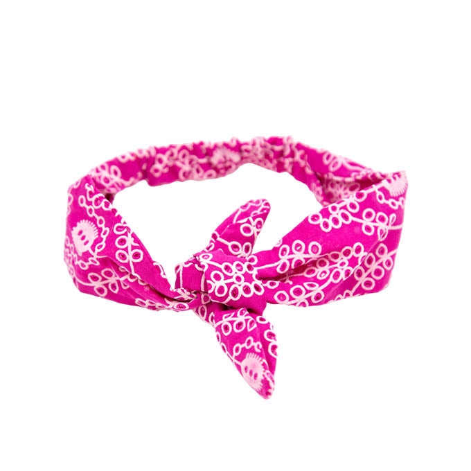 Pink Anglaise Headband