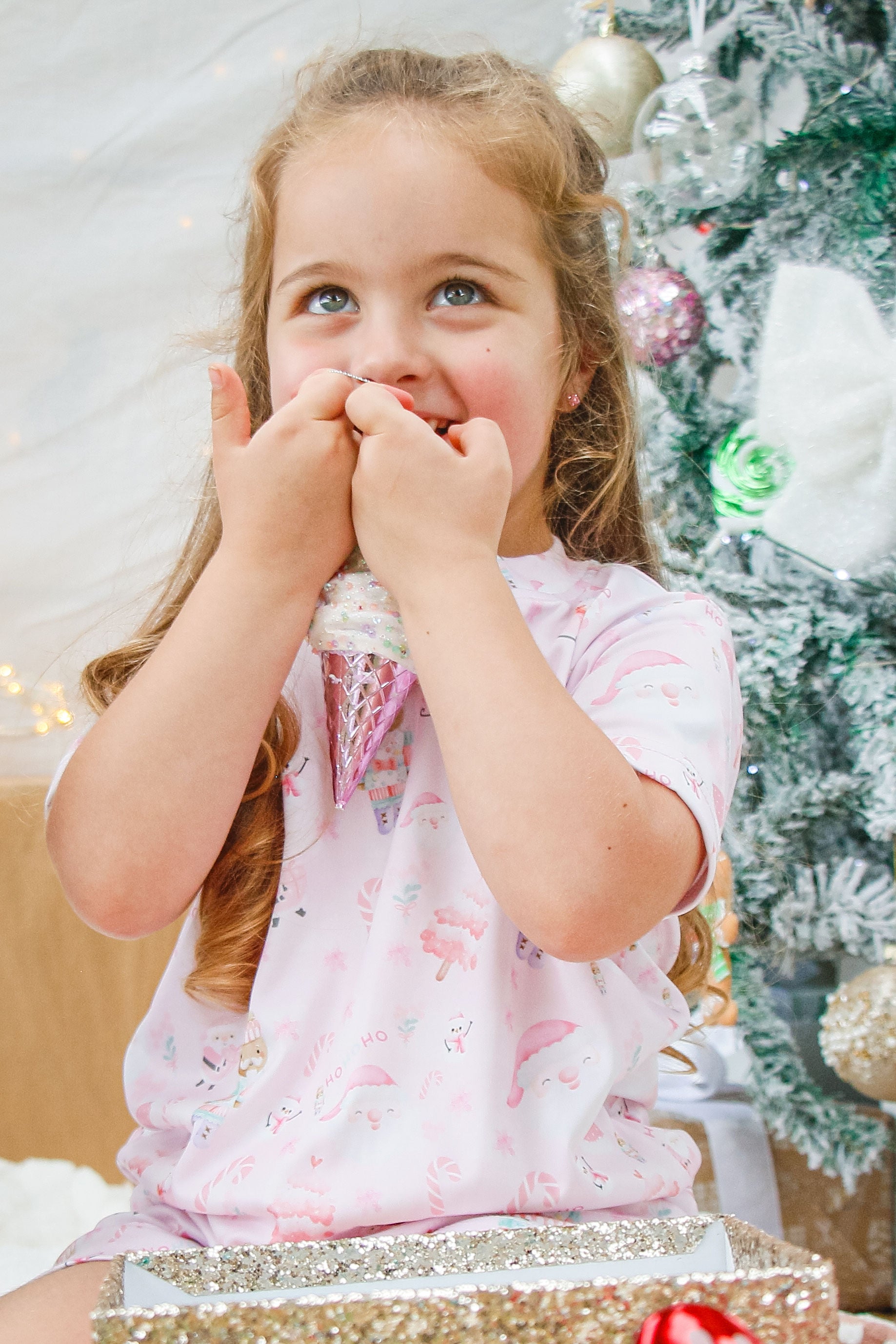 Christmas Pyjama Set- Pink