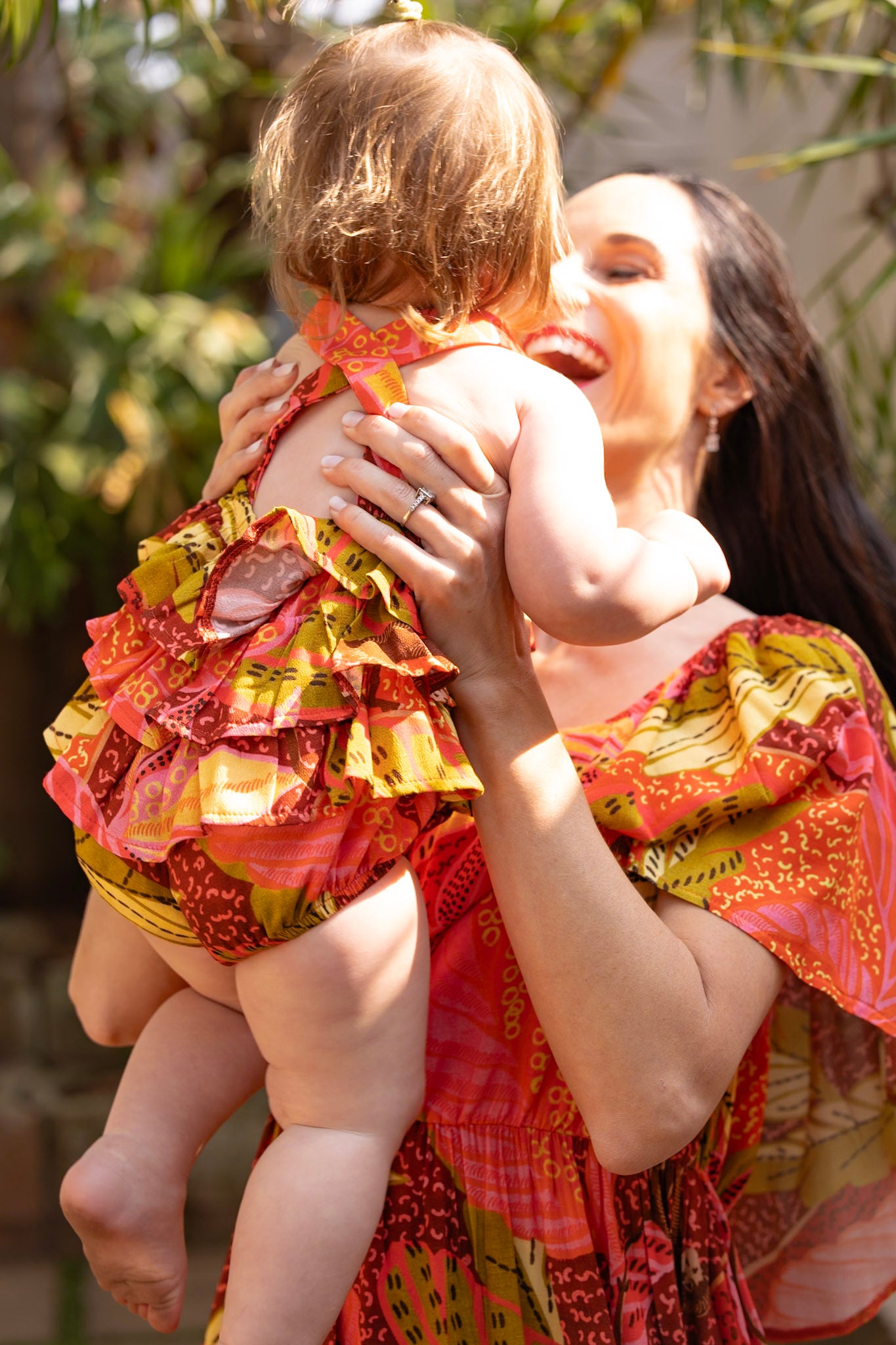 Stella Romper- Tropical Print