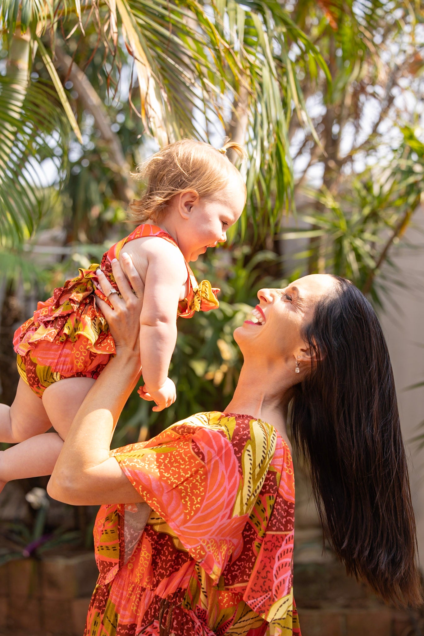 Stella Romper- Tropical Print