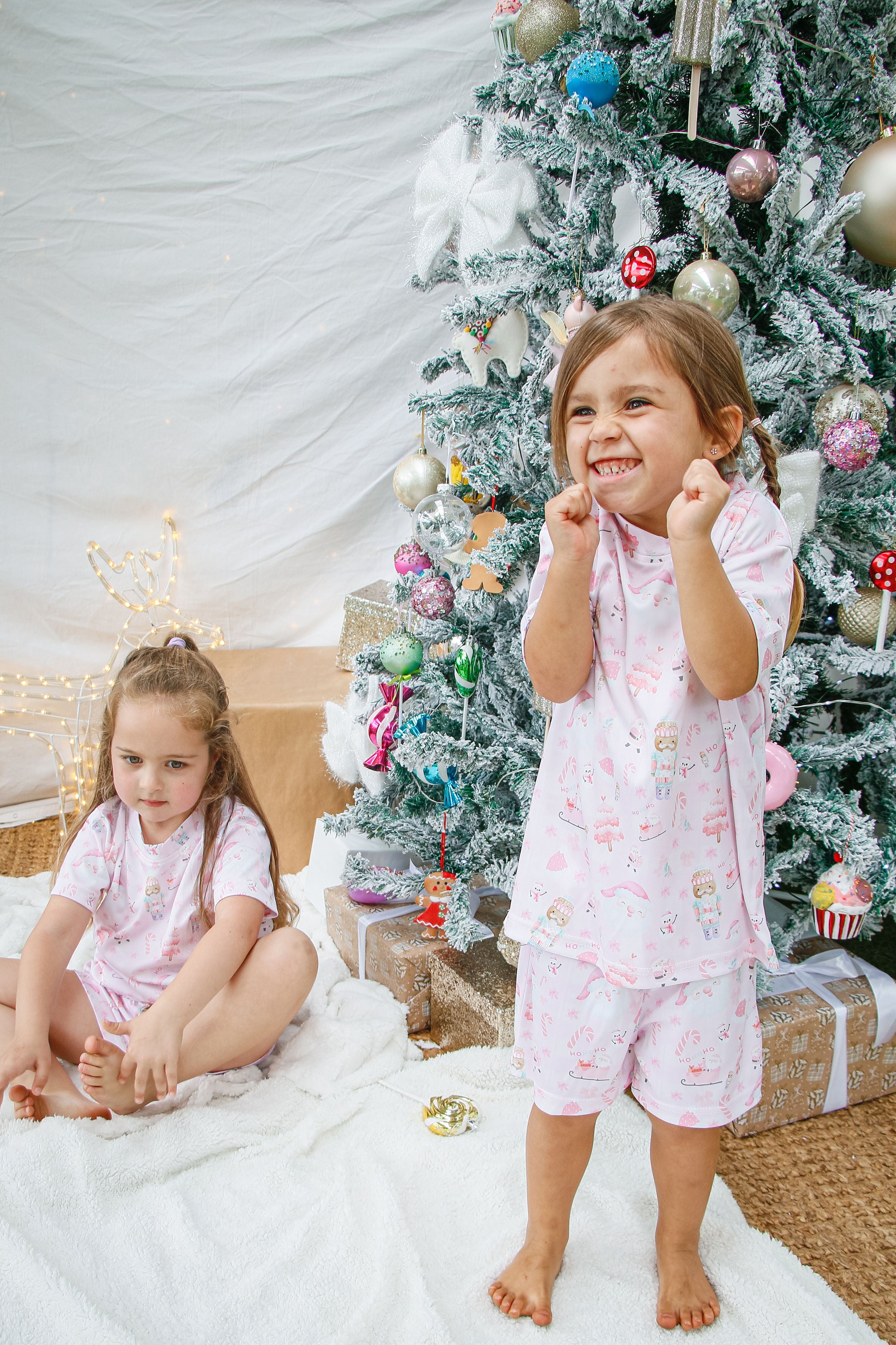 Christmas Pyjama Set- Pink