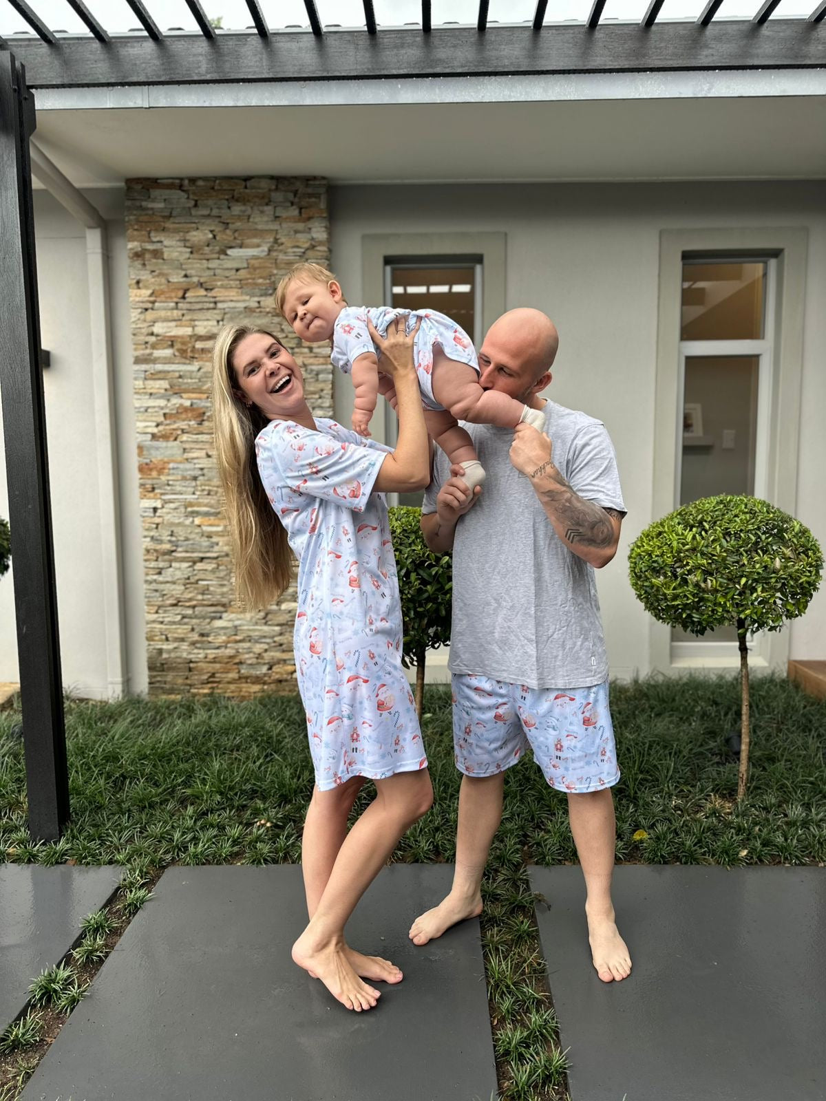 Women’s Christmas Nightie (Blue, Red & Pink)