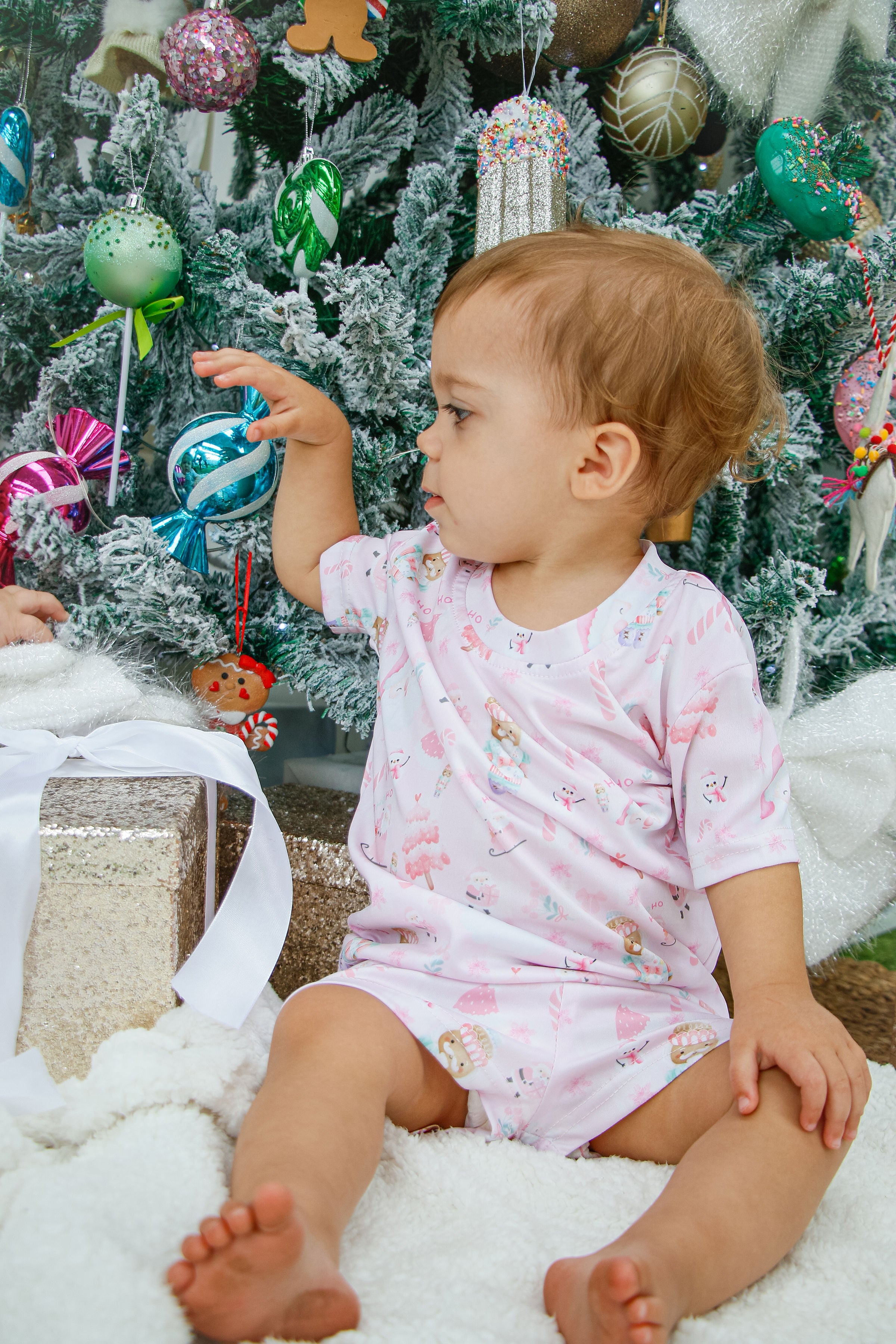 Christmas Pyjama Set- Pink