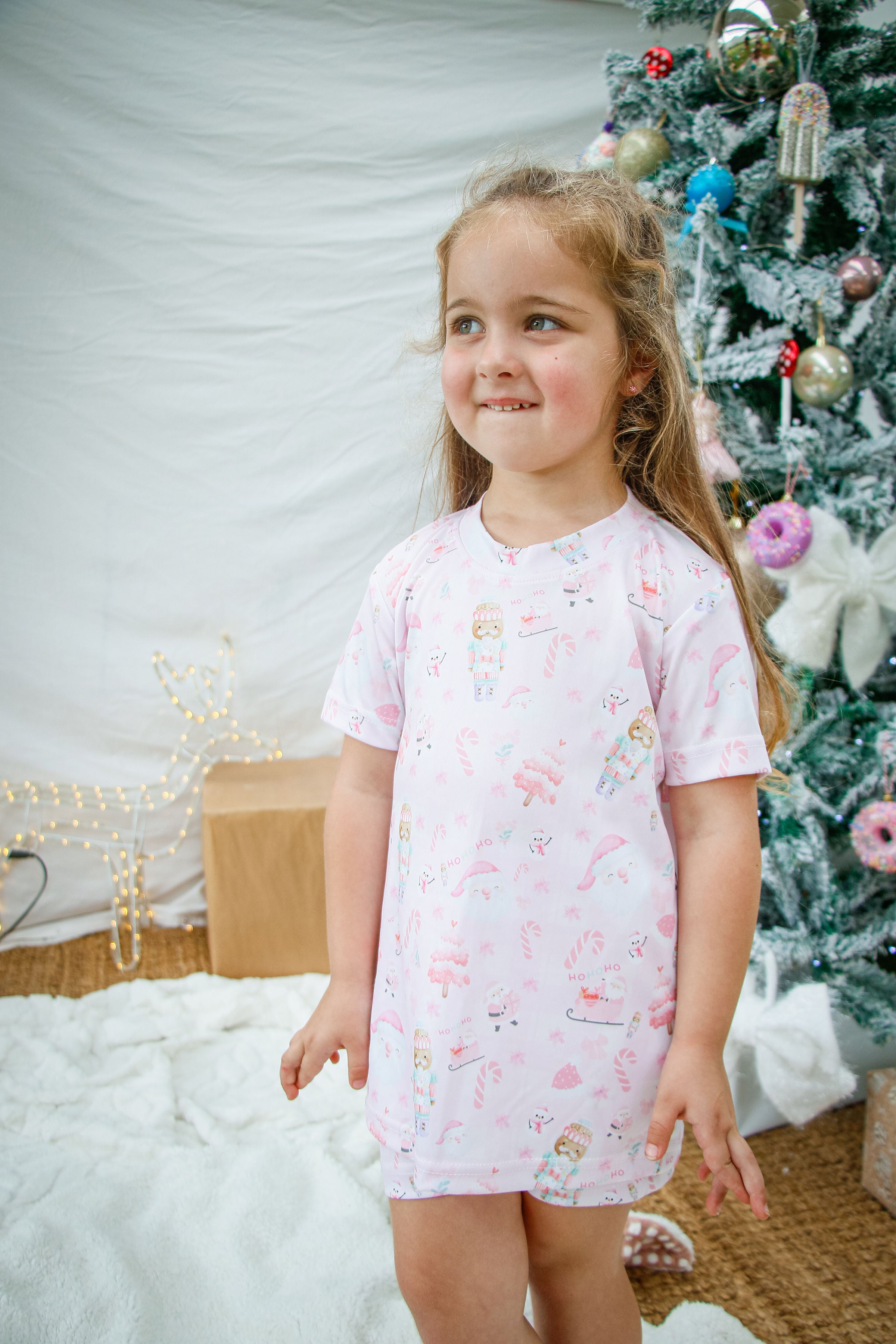 Christmas Pyjama Set- Pink