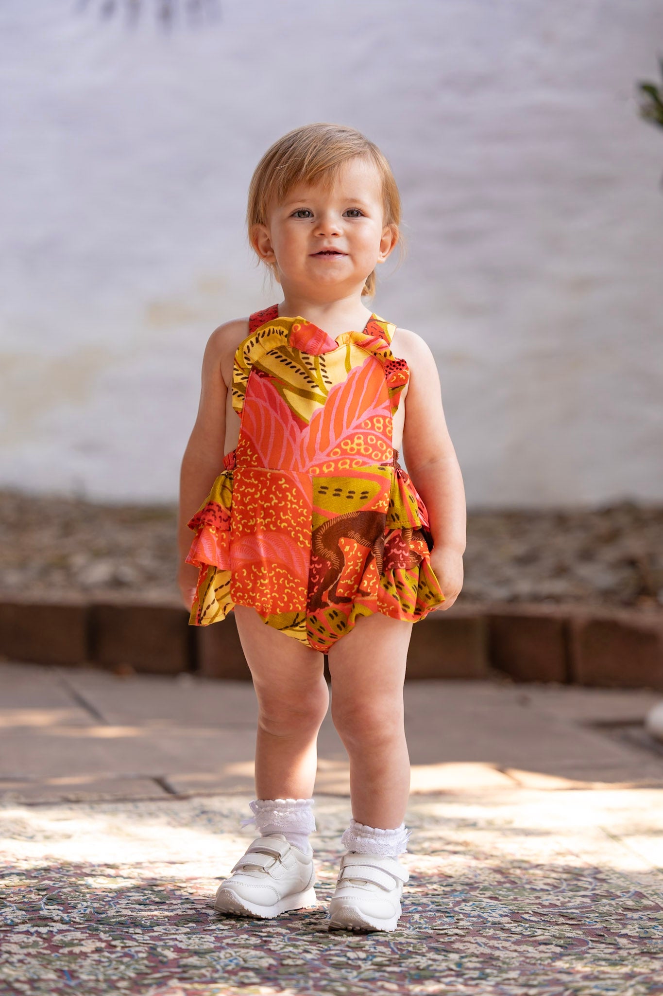 Stella Romper- Tropical Print