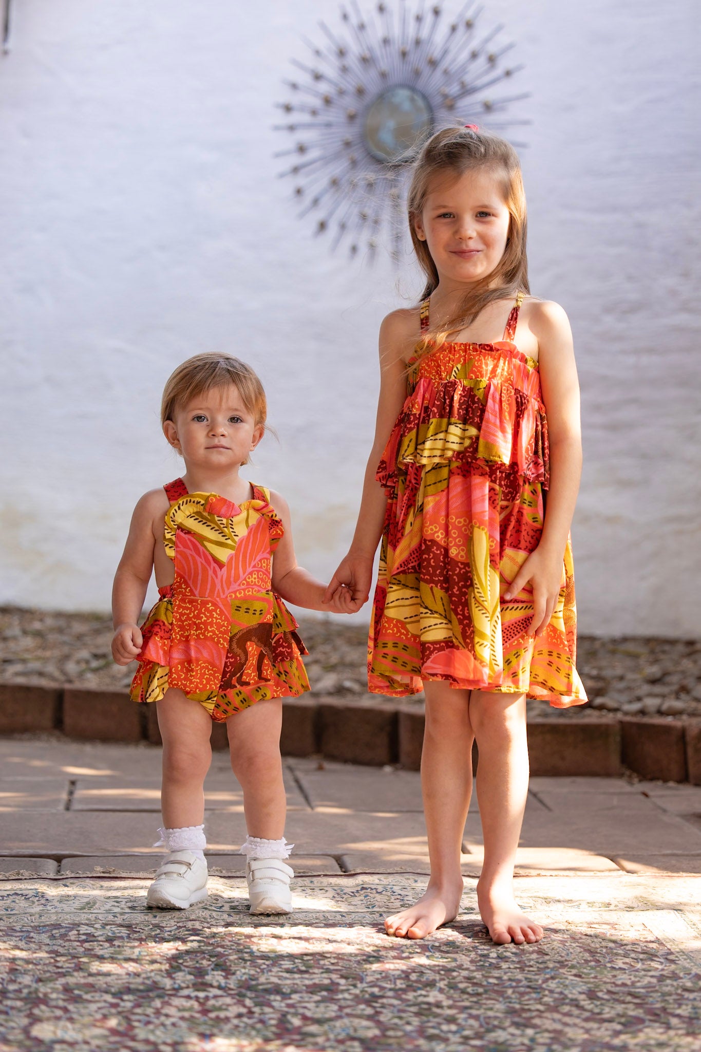 Stella Romper- Tropical Print