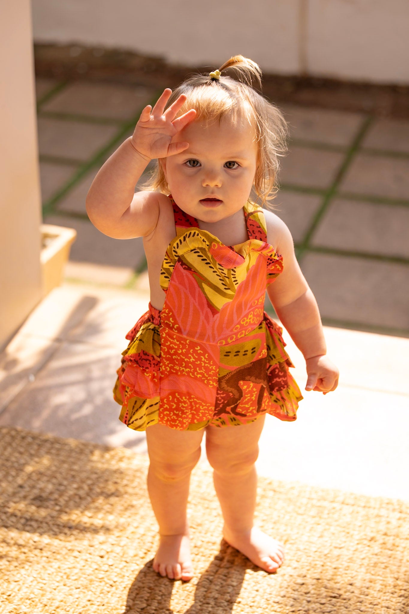 Stella Romper- Tropical Print