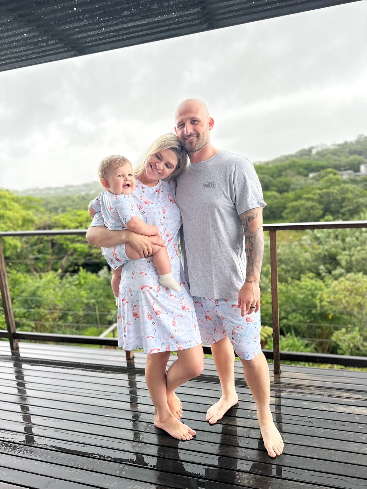 Men’s Christmas Shorts (Blue, Red & Pink)