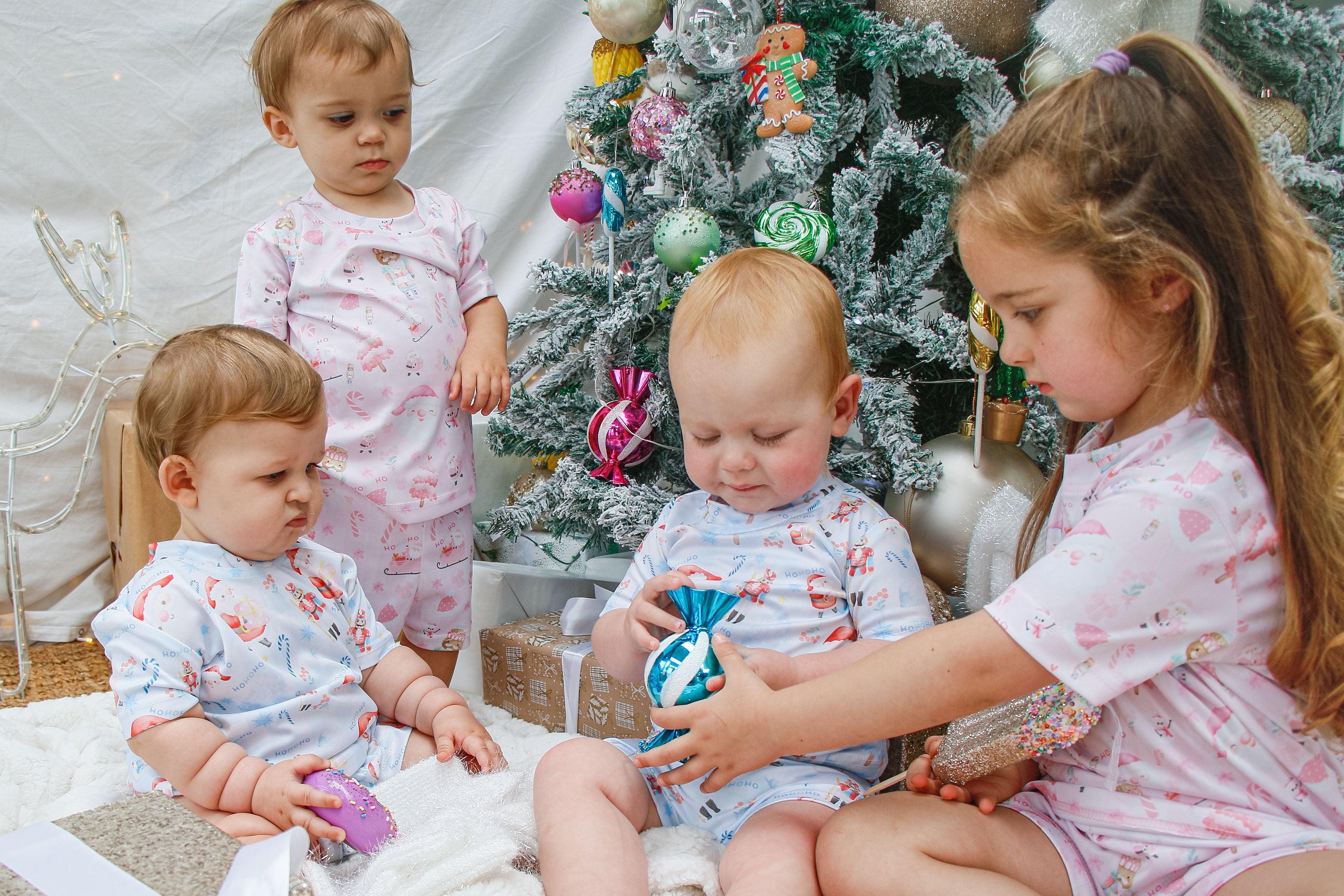 Christmas Pyjama Set- Pink