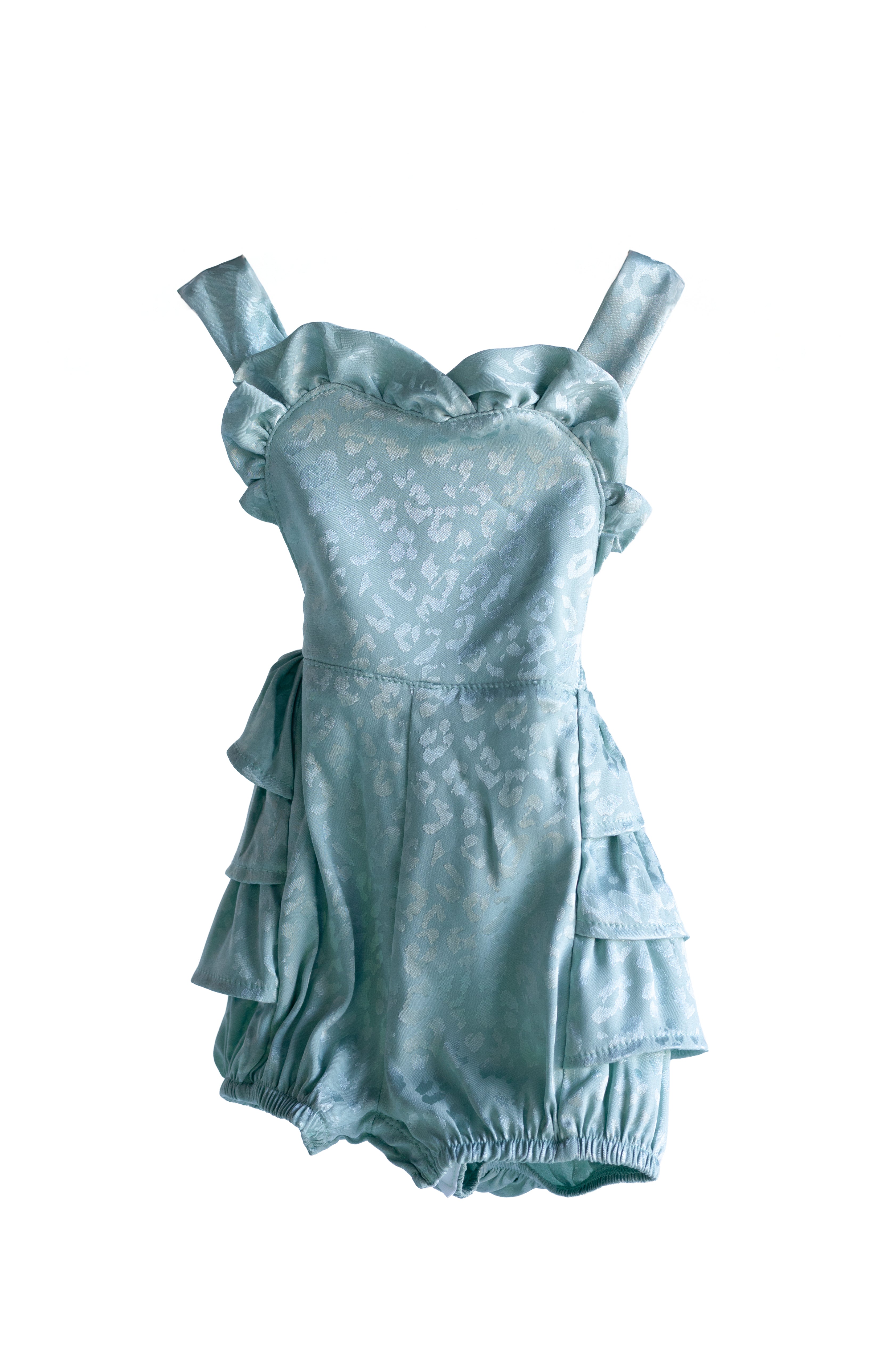 Stella Romper in Leopard Print