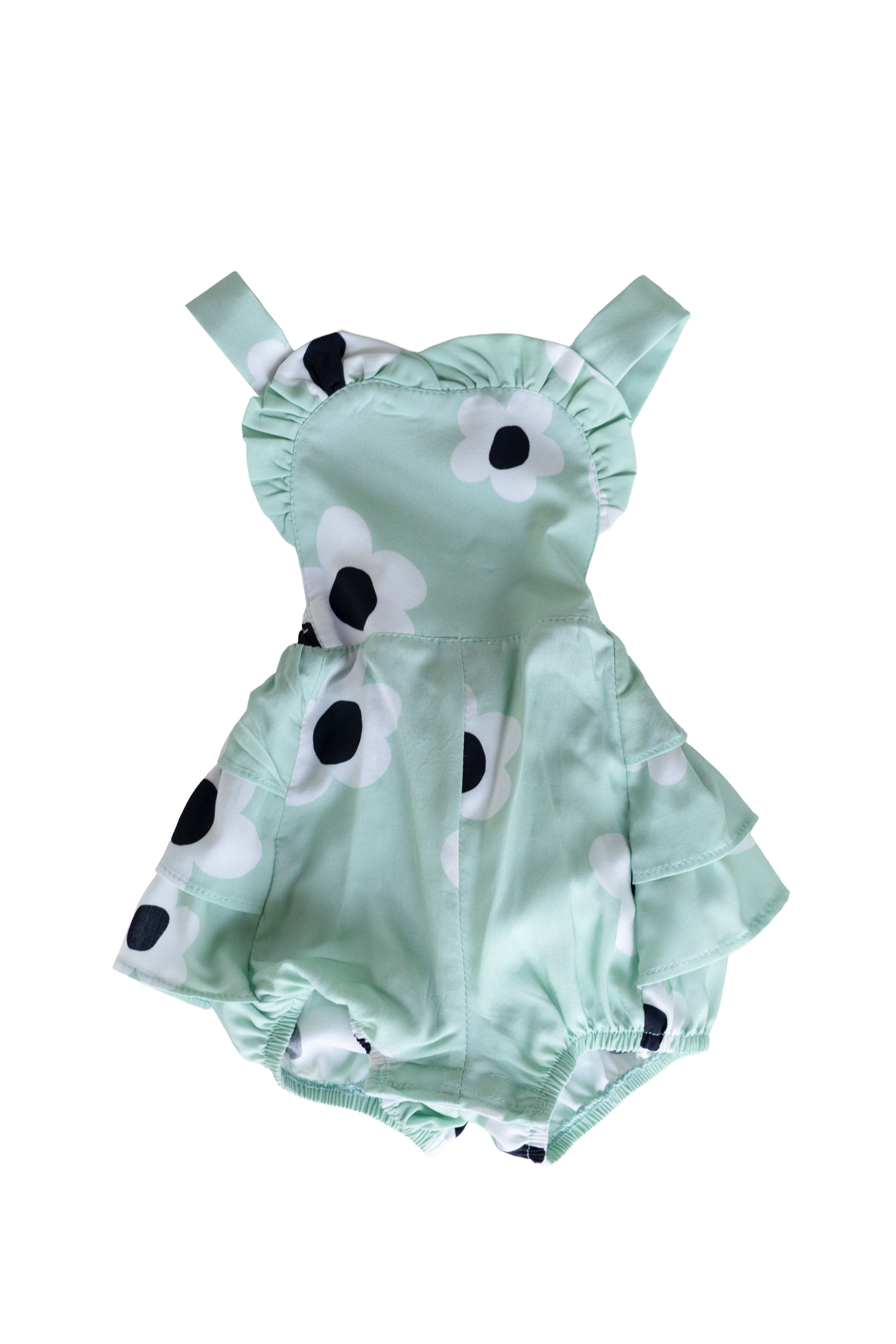Stella Romper in Mint Daisy