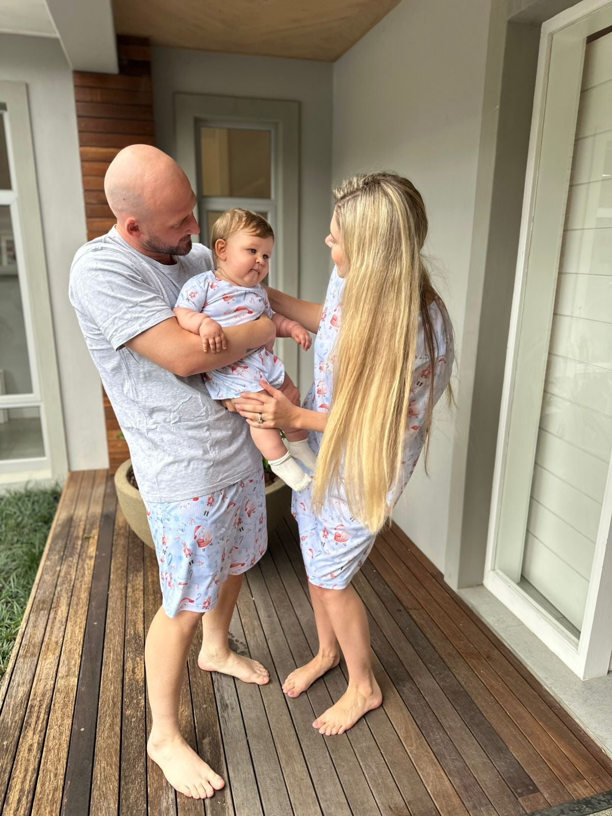 Men’s Christmas Shorts (Blue, Red & Pink)