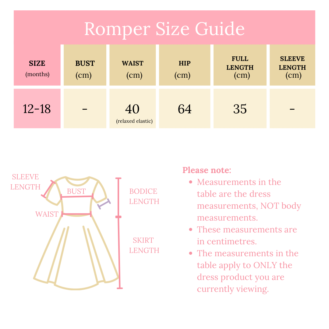 Stella Romper in Mint Daisy