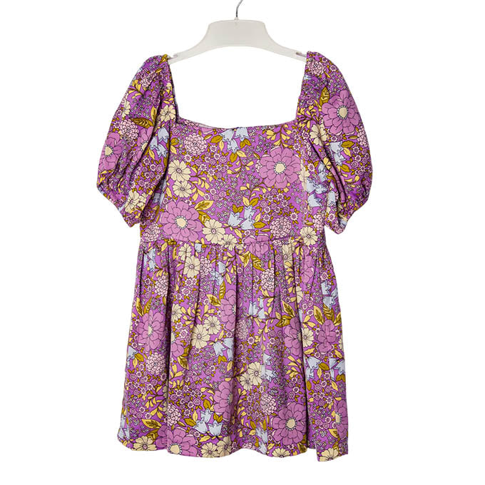 Lilac Floral Babydoll Dress