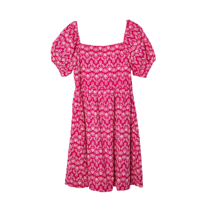 Pink Anglaise Babydoll Ladies Dress